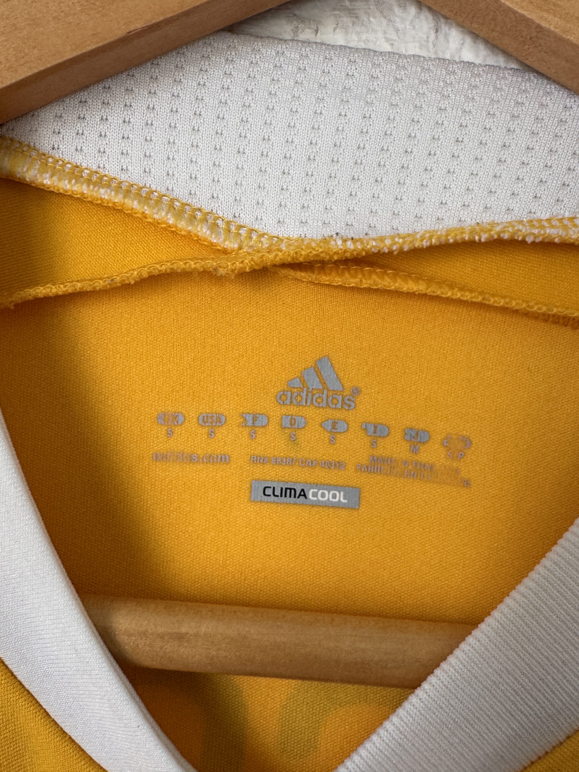 Adidas Yellow Swiss UBS Football Jersey M 3016 image 10