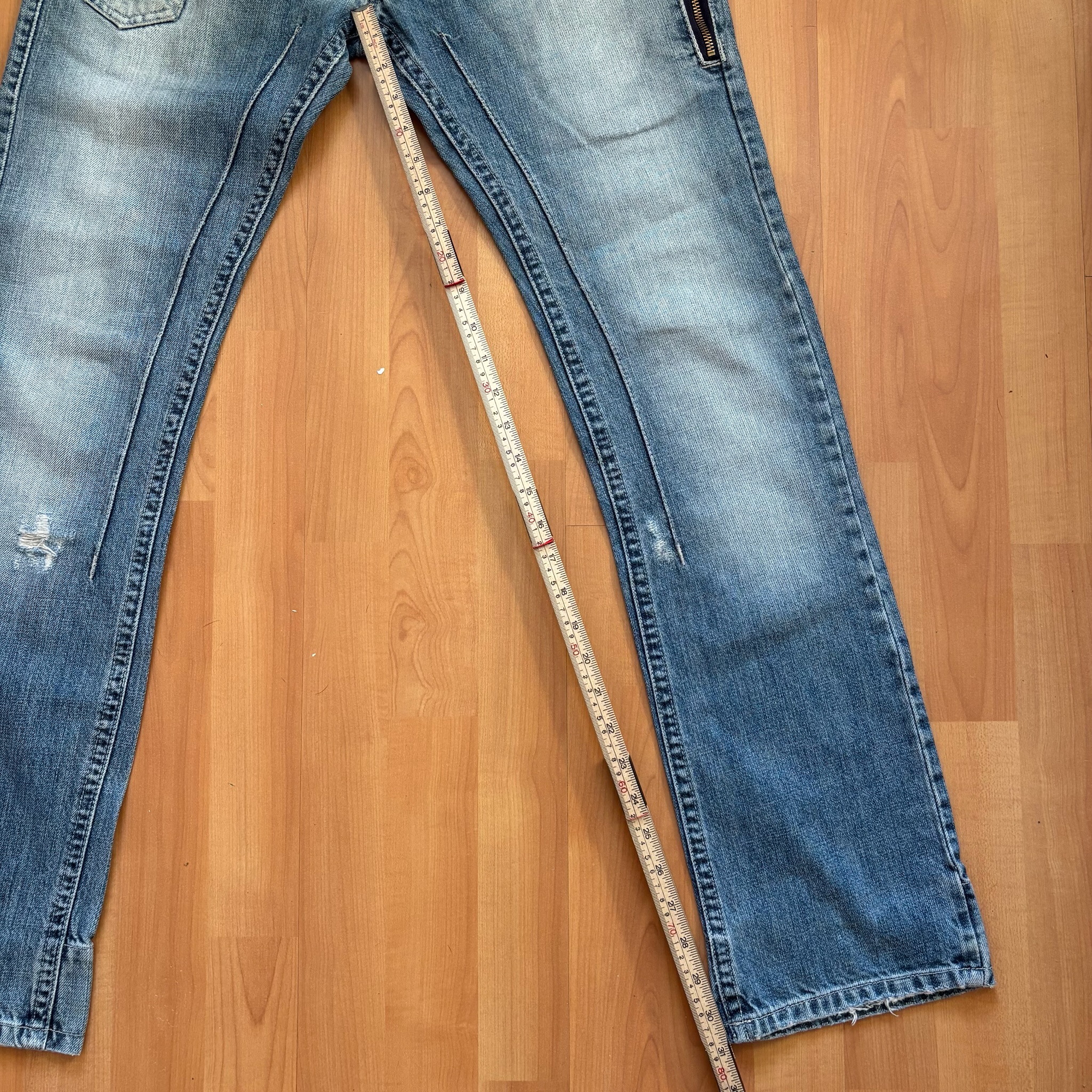 Daniele Alessandrini Blue Distressed Denim Jeans 30 Waist image 5