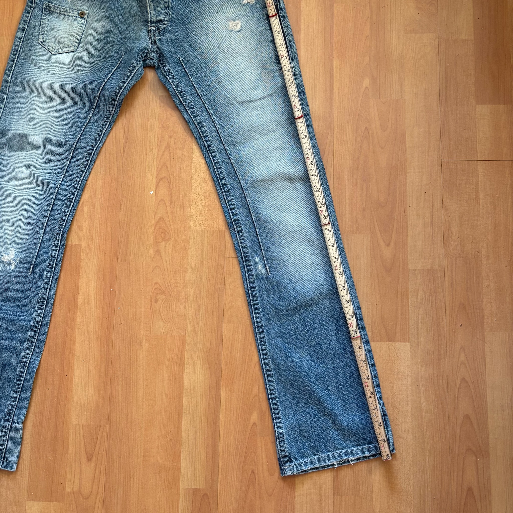 Daniele Alessandrini Blue Distressed Denim Jeans 30 Waist image 6