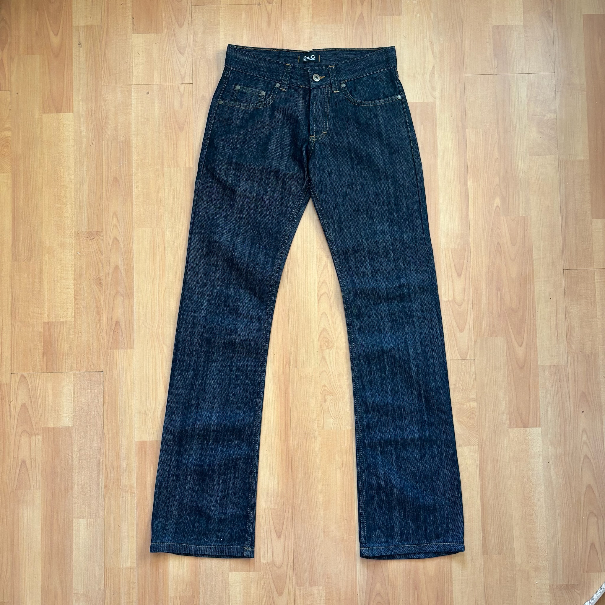 D&G Dark Blue Denim Bootcut Jeans 28W