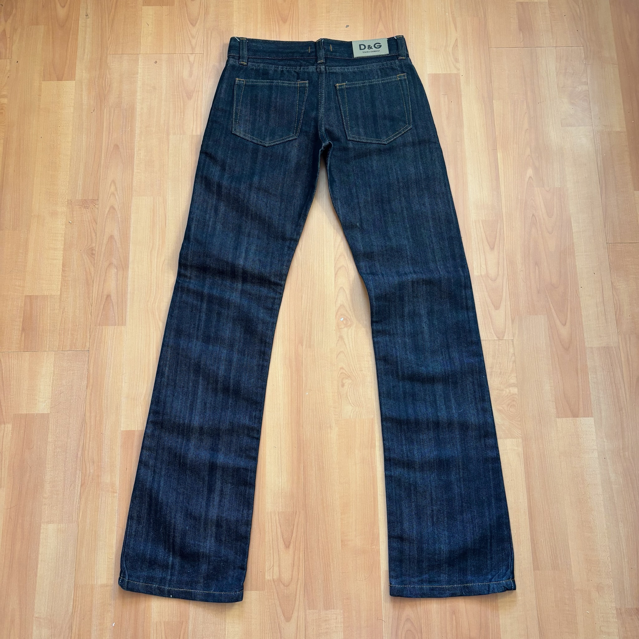D&G Dark Blue Denim Bootcut Jeans 28W image 2