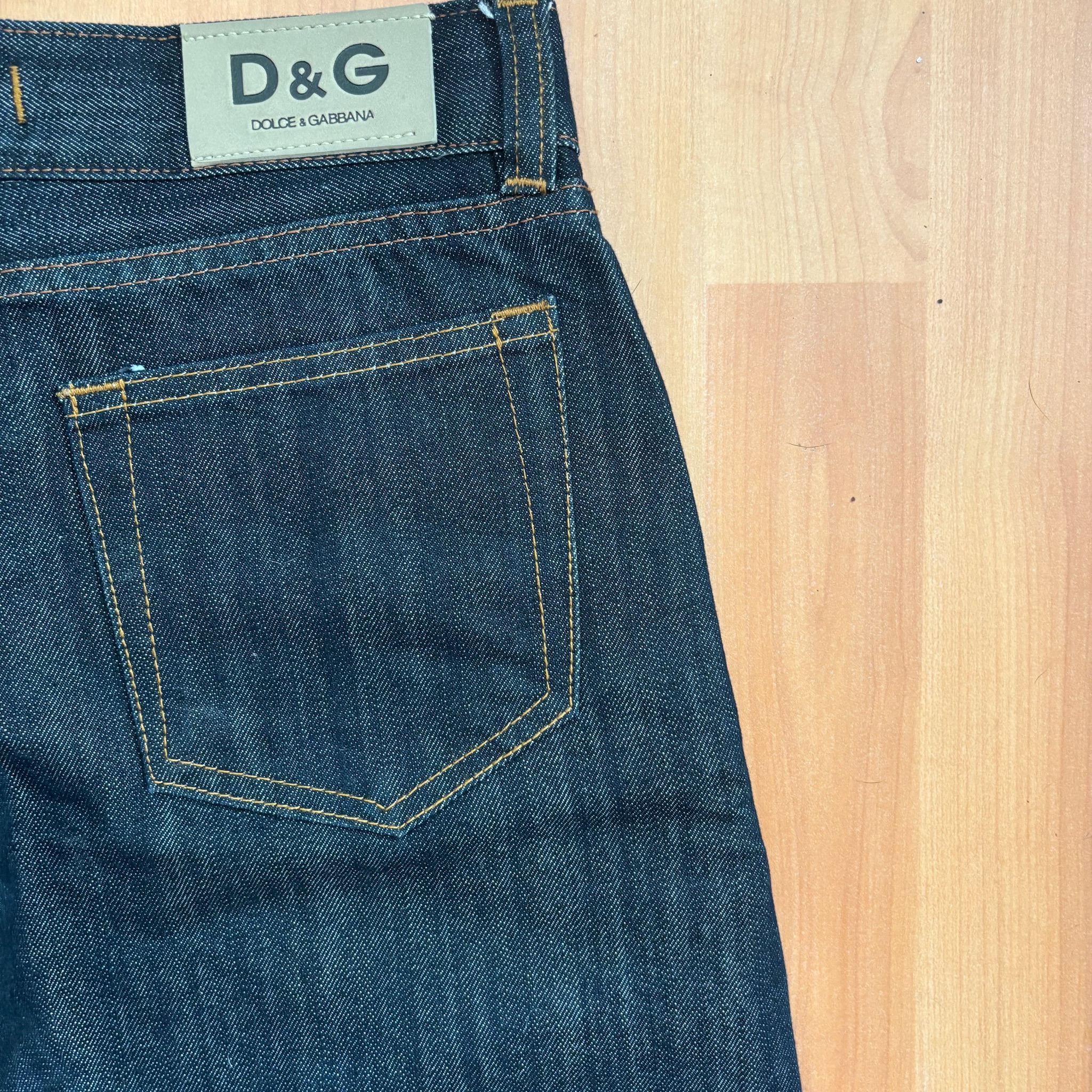 D&G Dark Blue Denim Bootcut Jeans 28W image 5