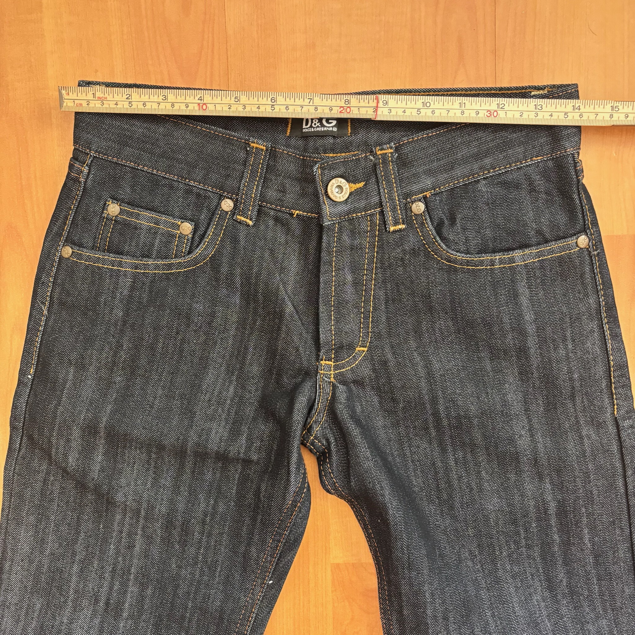 D&G Dark Blue Denim Bootcut Jeans 28W image 7