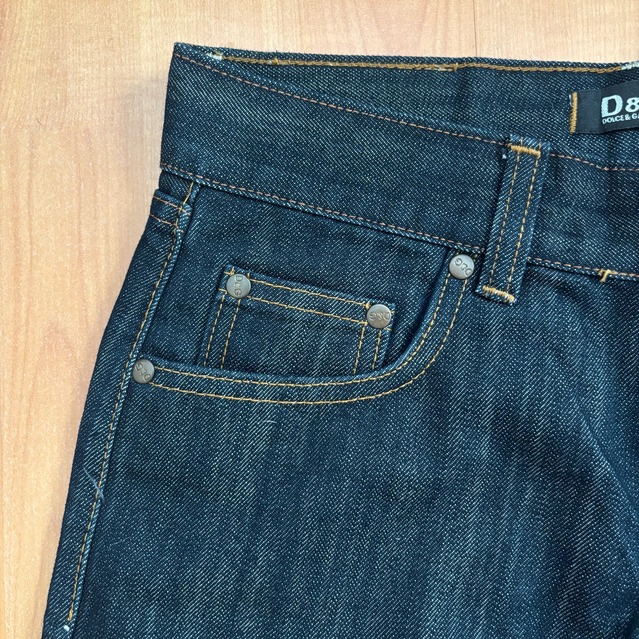 D&G Dark Blue Denim Bootcut Jeans 28W image 6