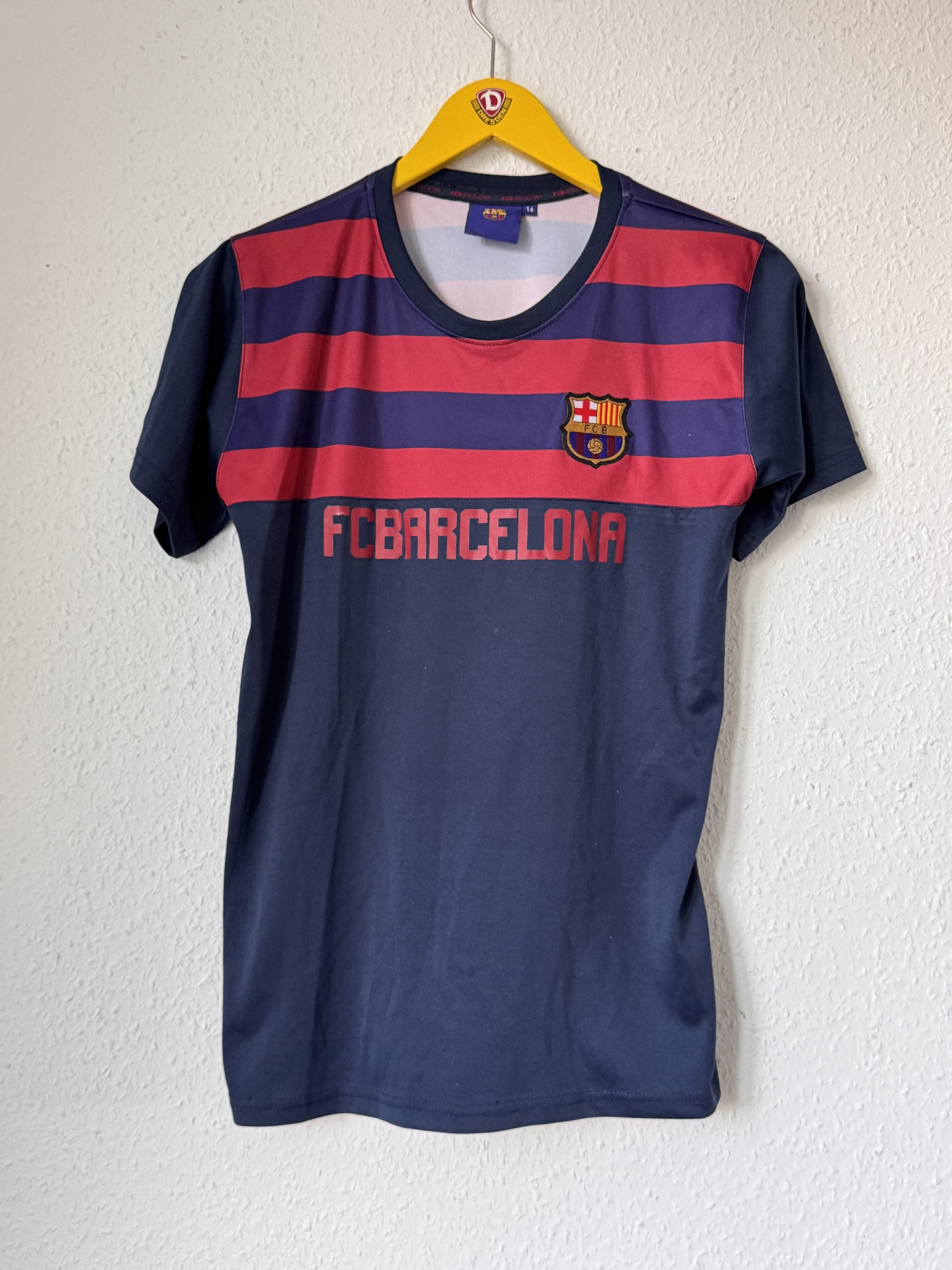 FC Barcelona Navy & Red Football T-Shirt XL 1383 image 2