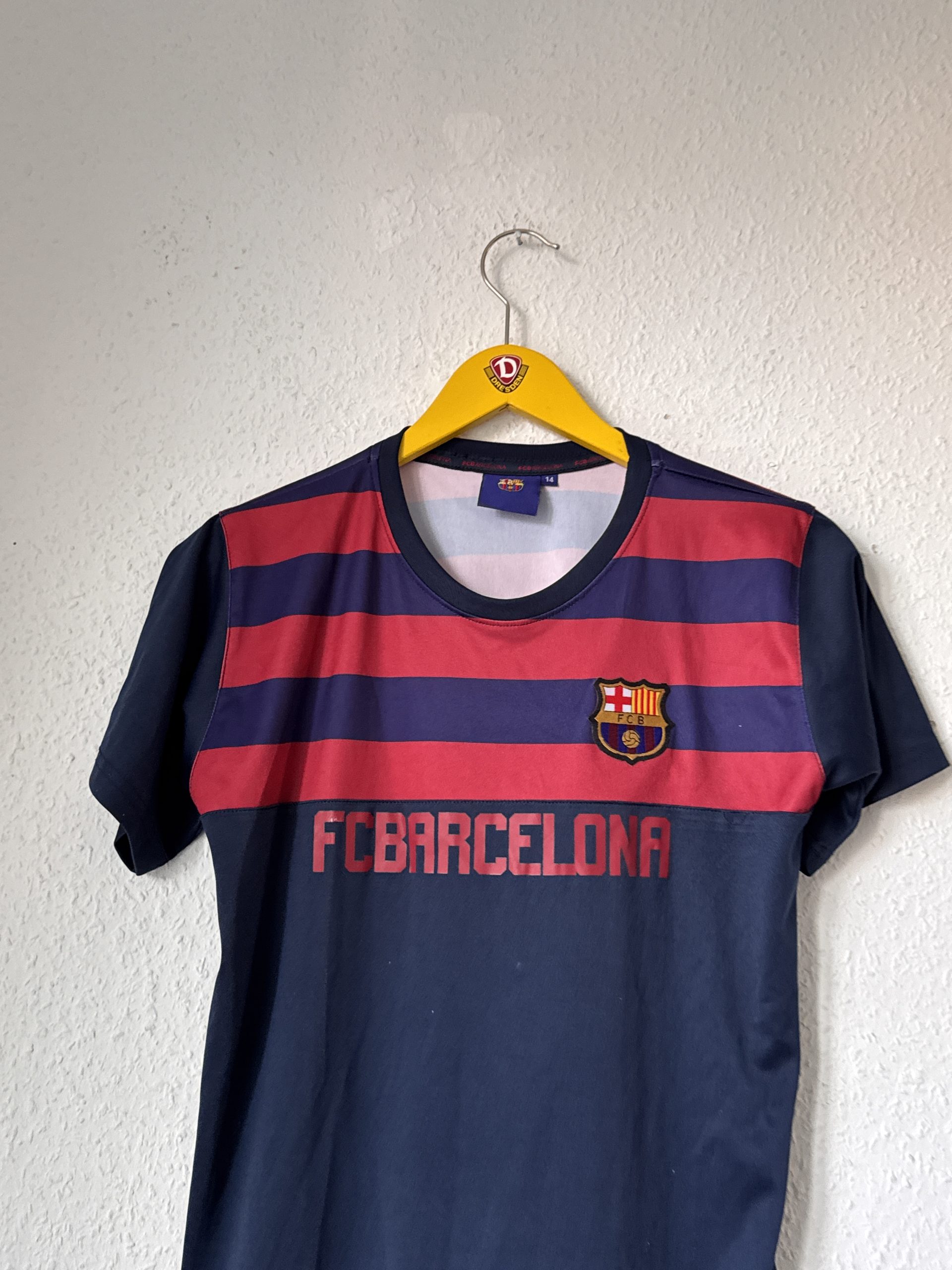 FC Barcelona Navy & Red Football T-Shirt XL 1383 image 3