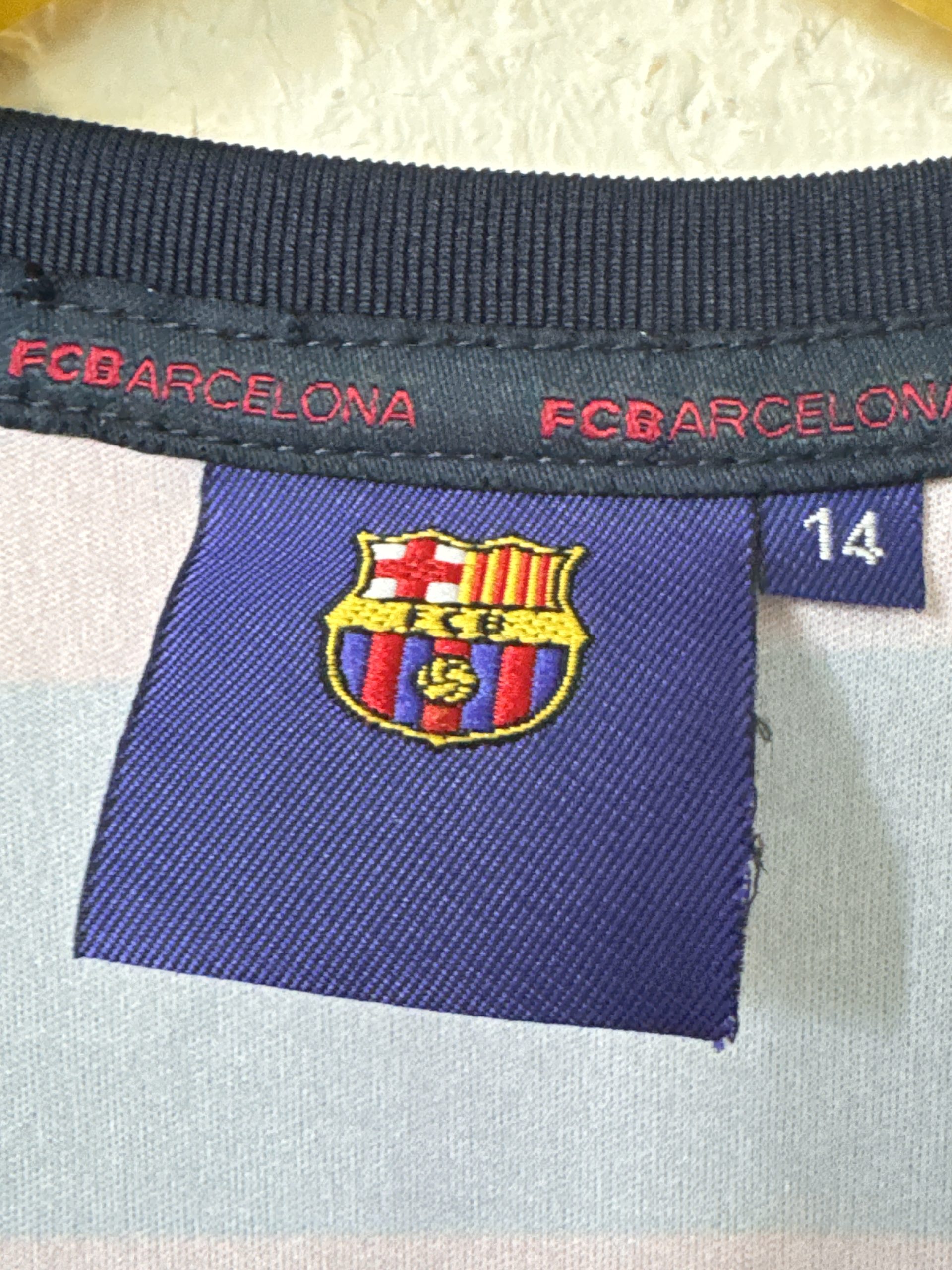 FC Barcelona Navy & Red Football T-Shirt XL 1383 image 6