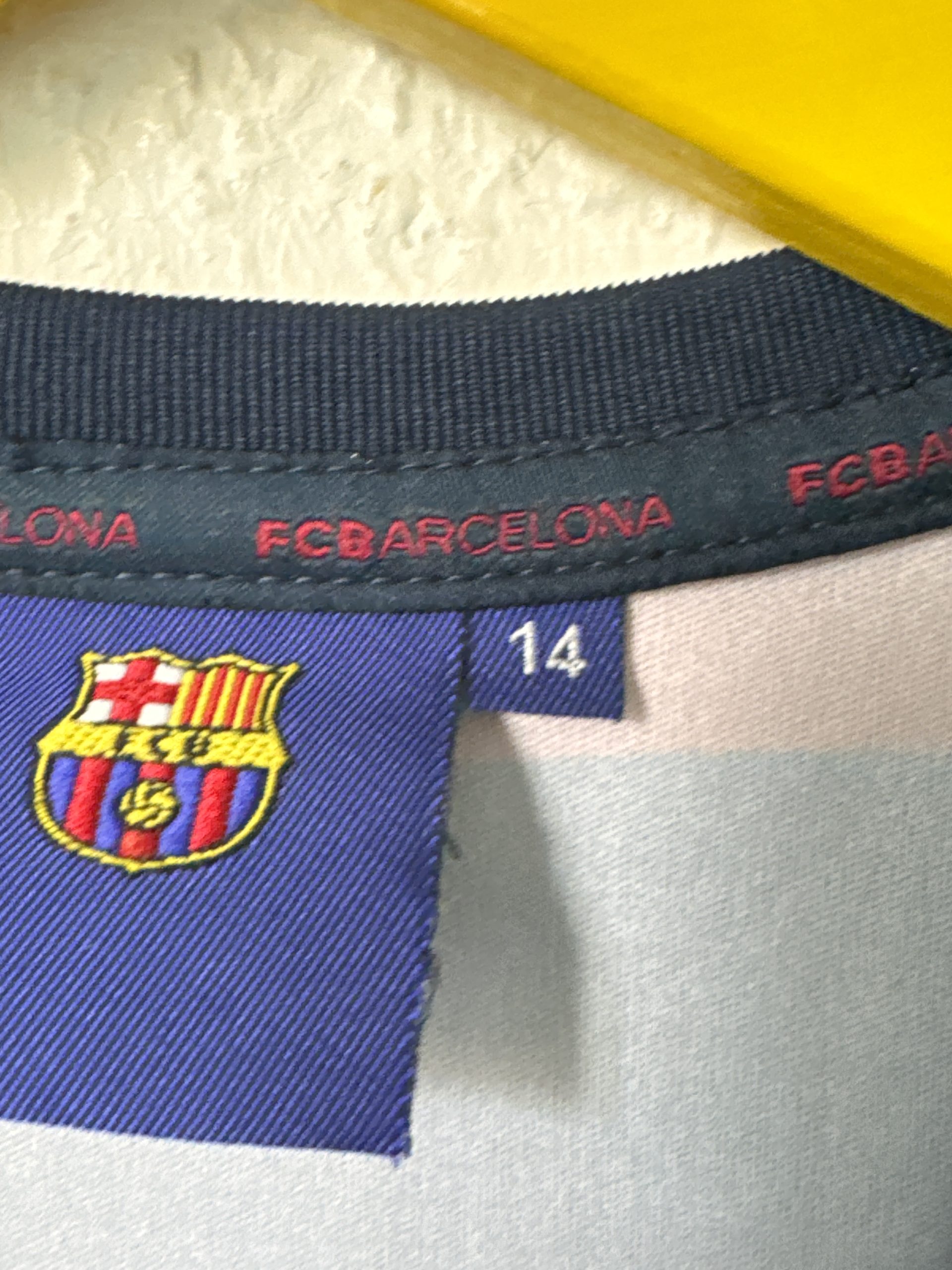 FC Barcelona Navy & Red Football T-Shirt XL 1383 image 7