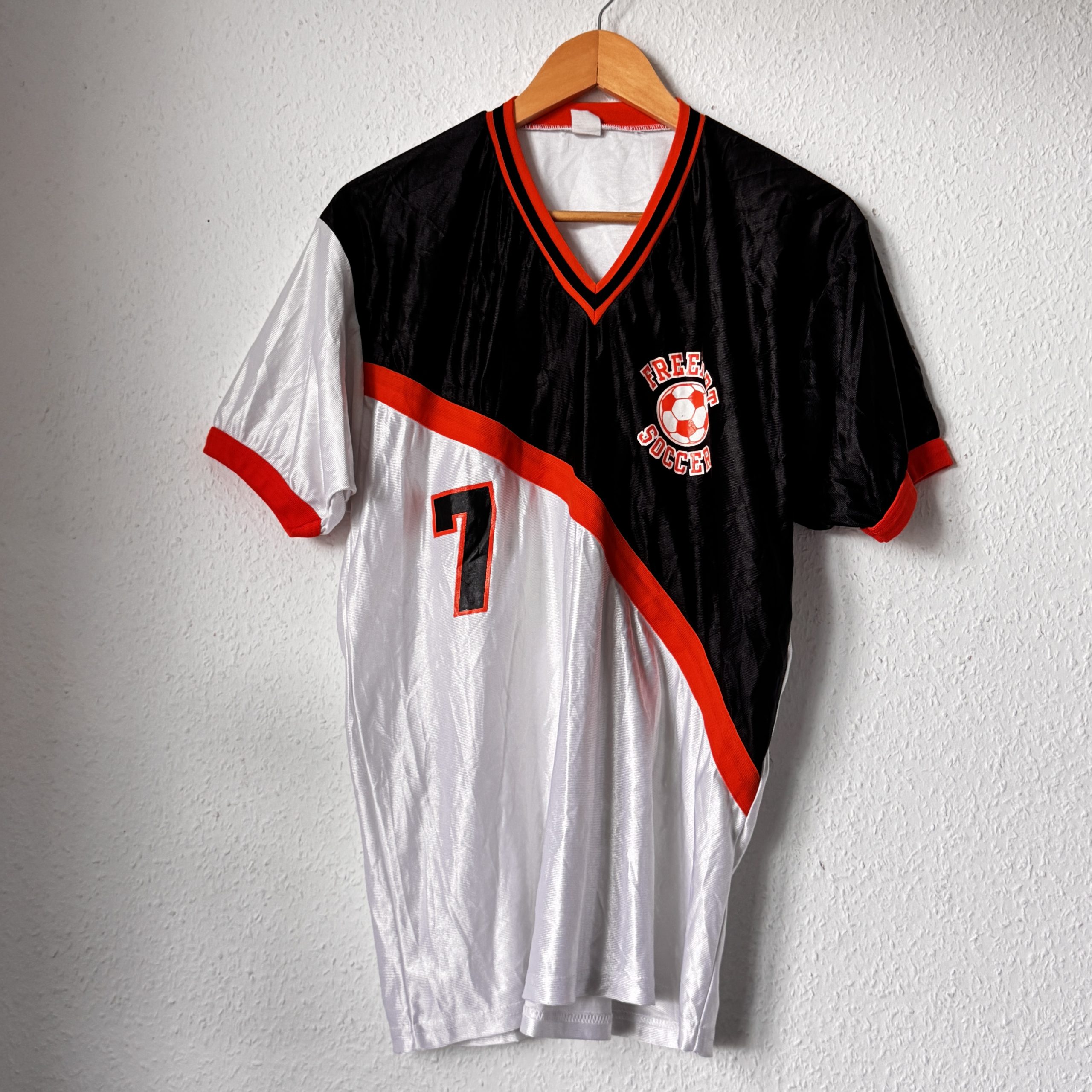 Freeport Black, White & Orange Soccer Jersey Size Other 2796
