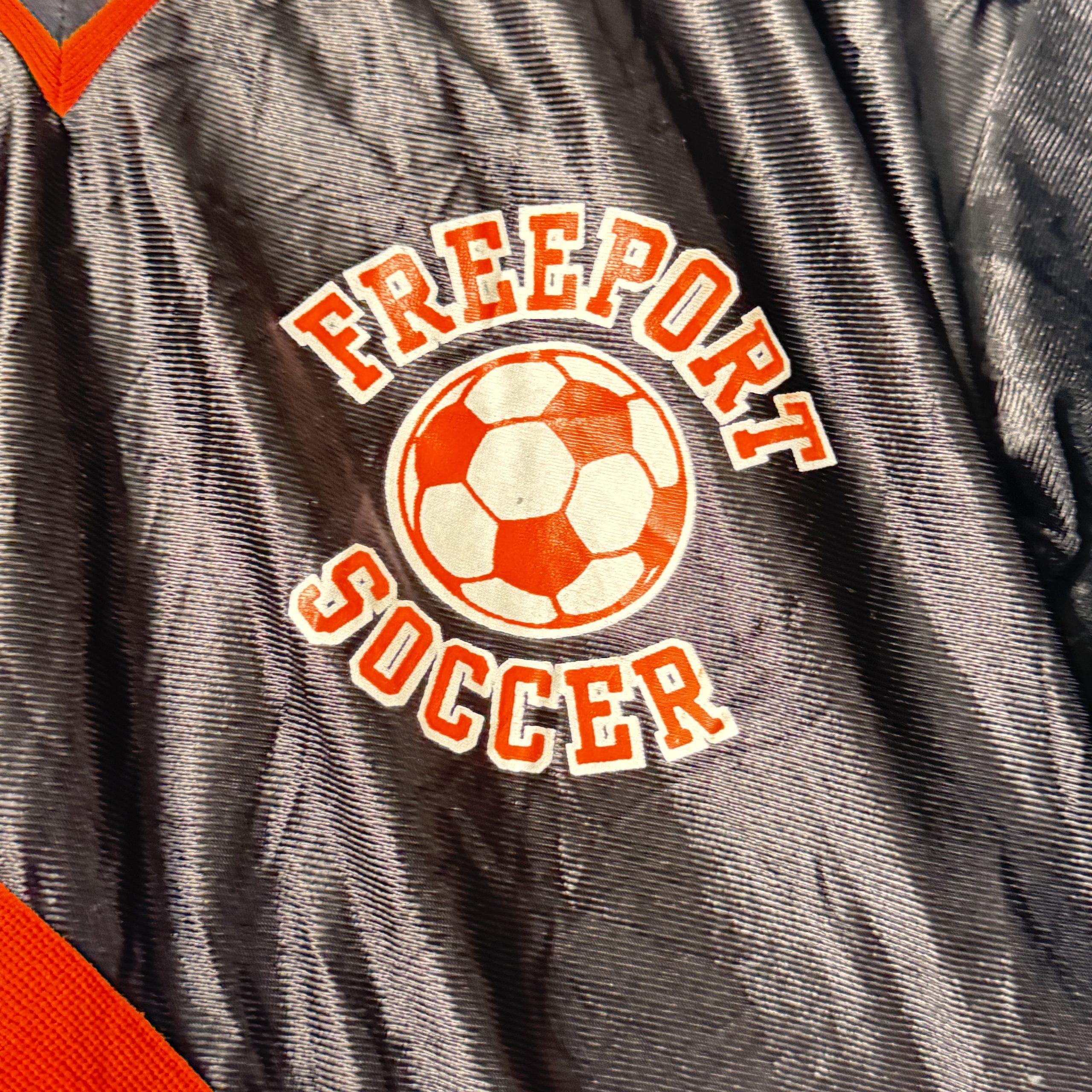 Freeport Black, White & Orange Soccer Jersey Size Other 2796 image 5