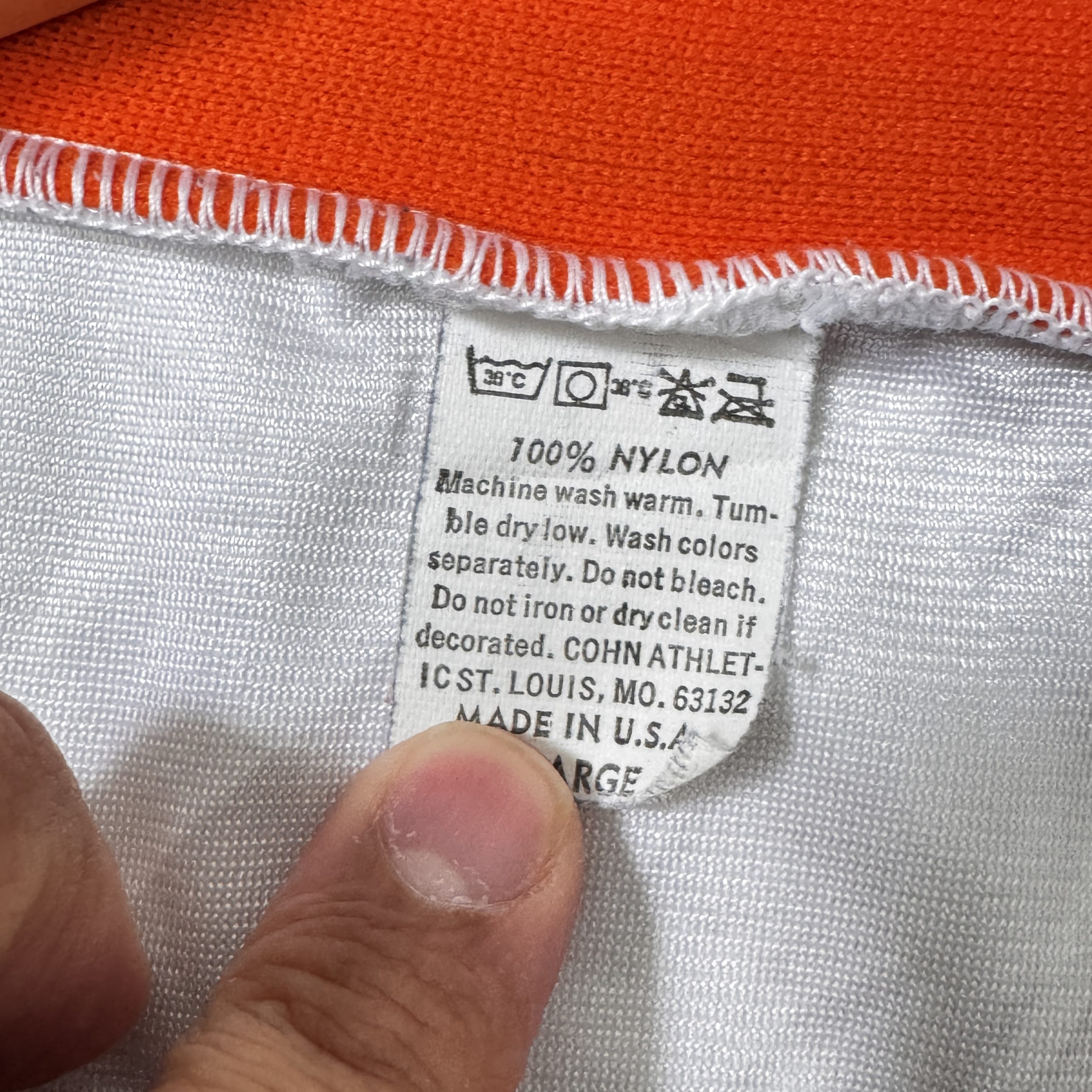Freeport Black, White & Orange Soccer Jersey Size Other 2796 image 7