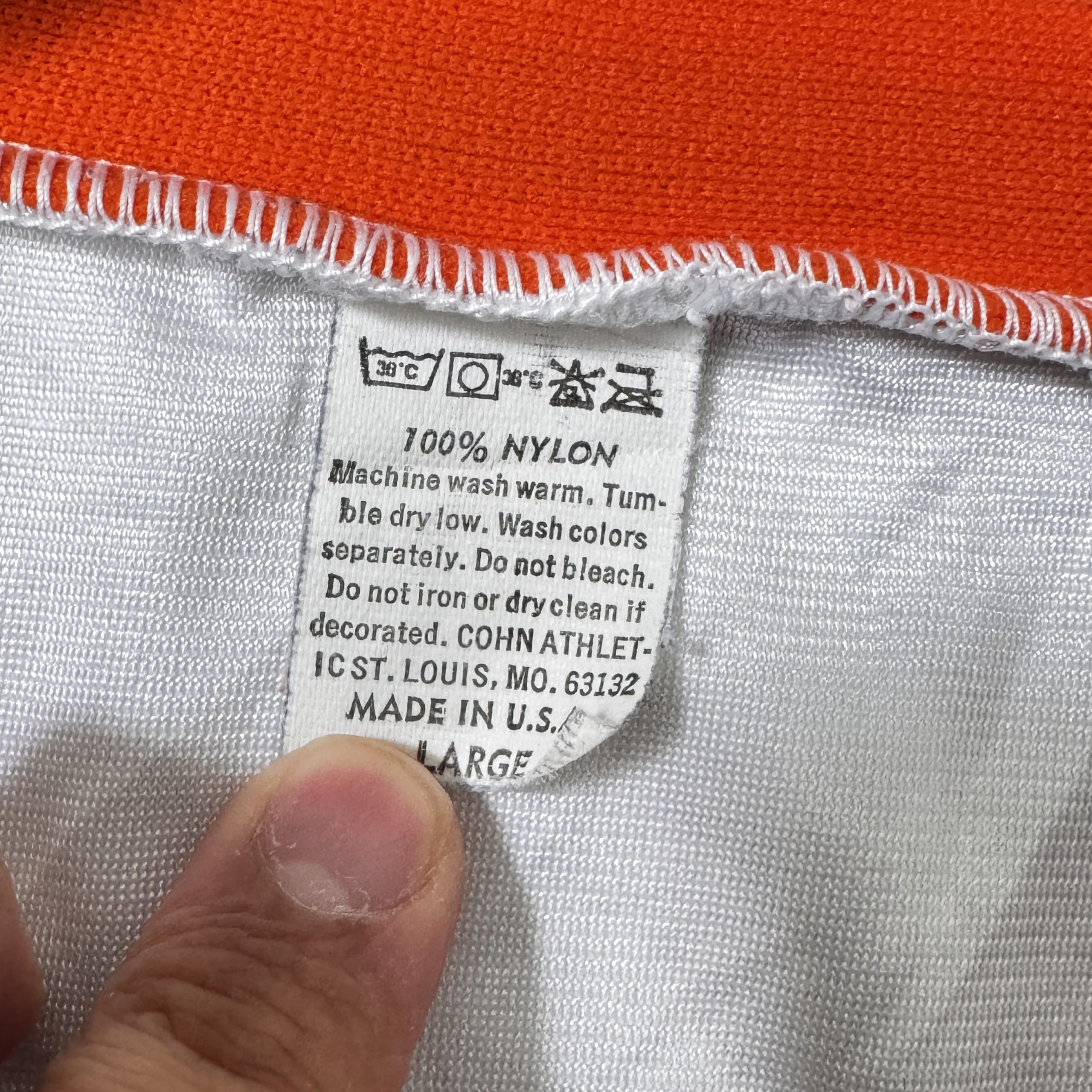 Freeport Black, White & Orange Soccer Jersey Size Other 2796 image 8