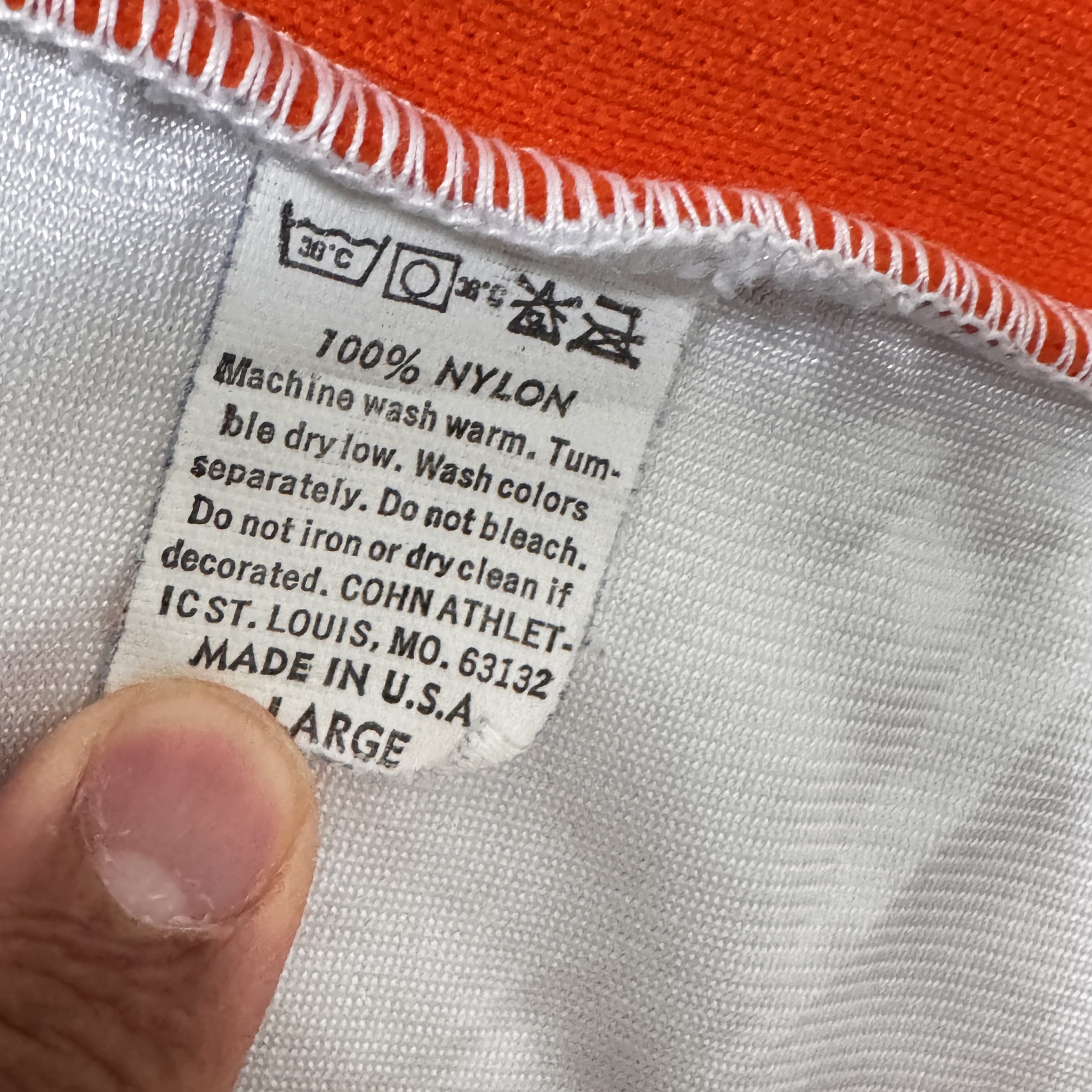 Freeport Black, White & Orange Soccer Jersey Size Other 2796 image 9