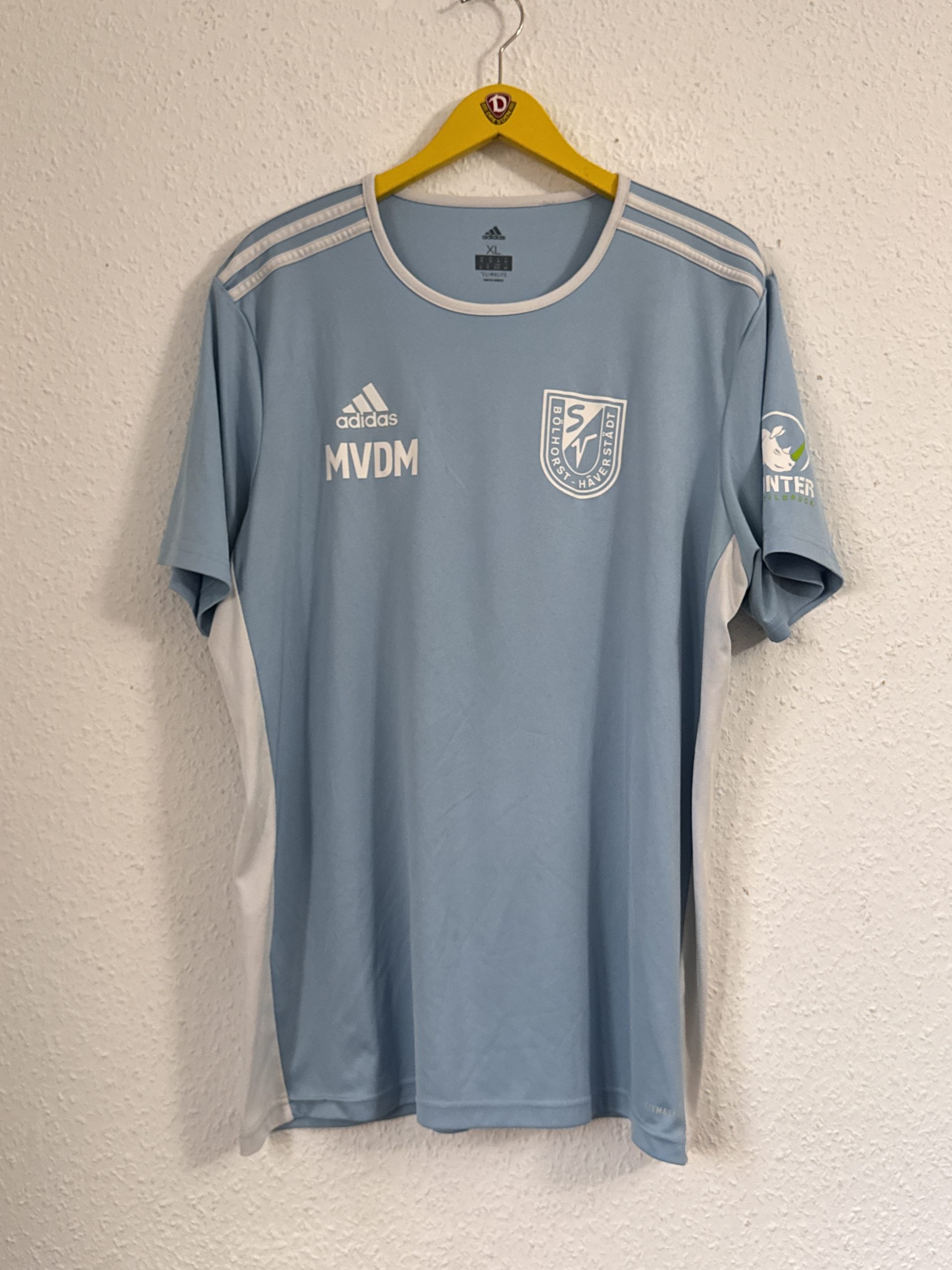 Adidas Light Blue & Beige Sports T-Shirt XL 2830