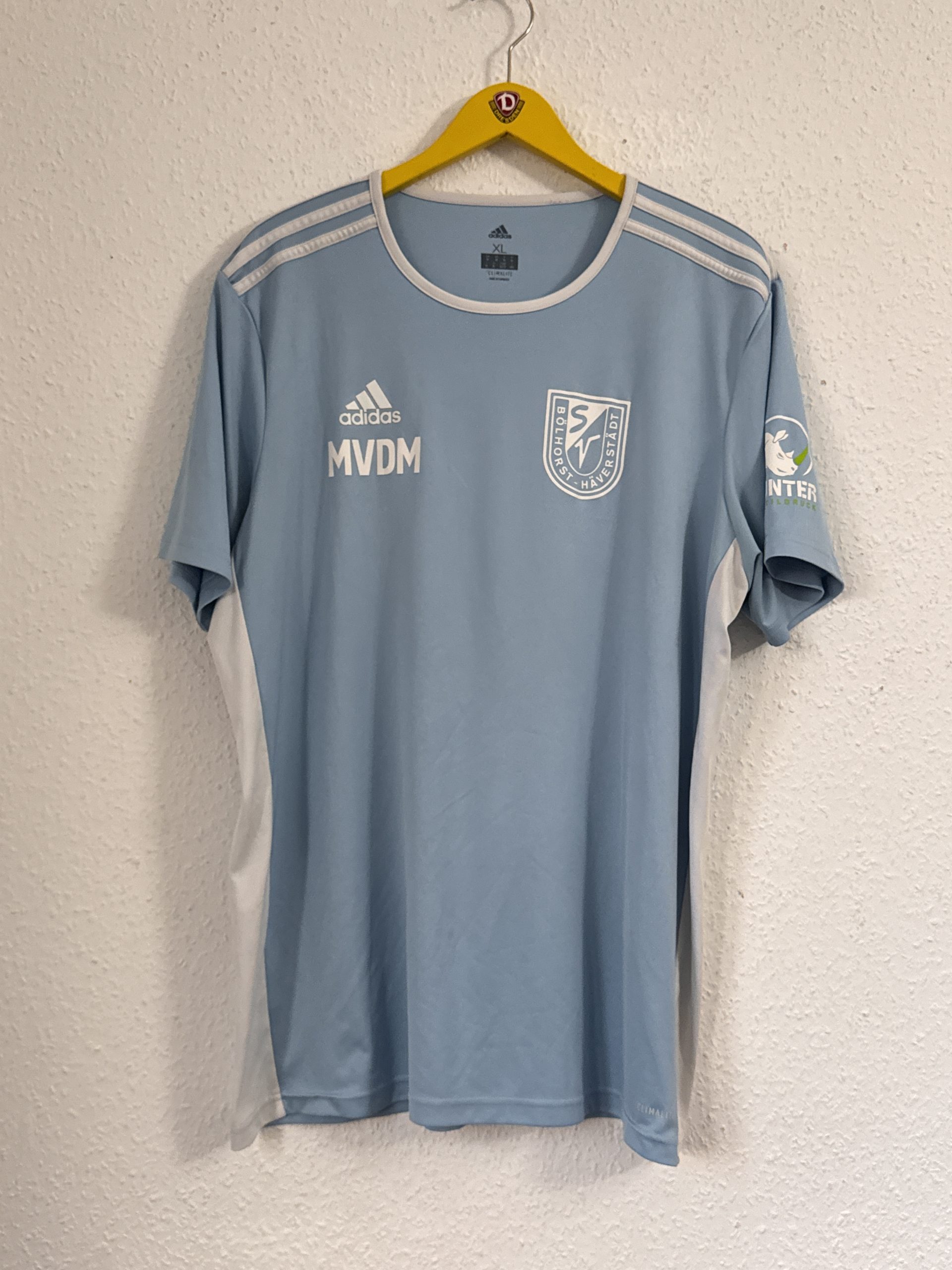 Adidas Light Blue & Beige Sports T-Shirt XL 2830 image 2