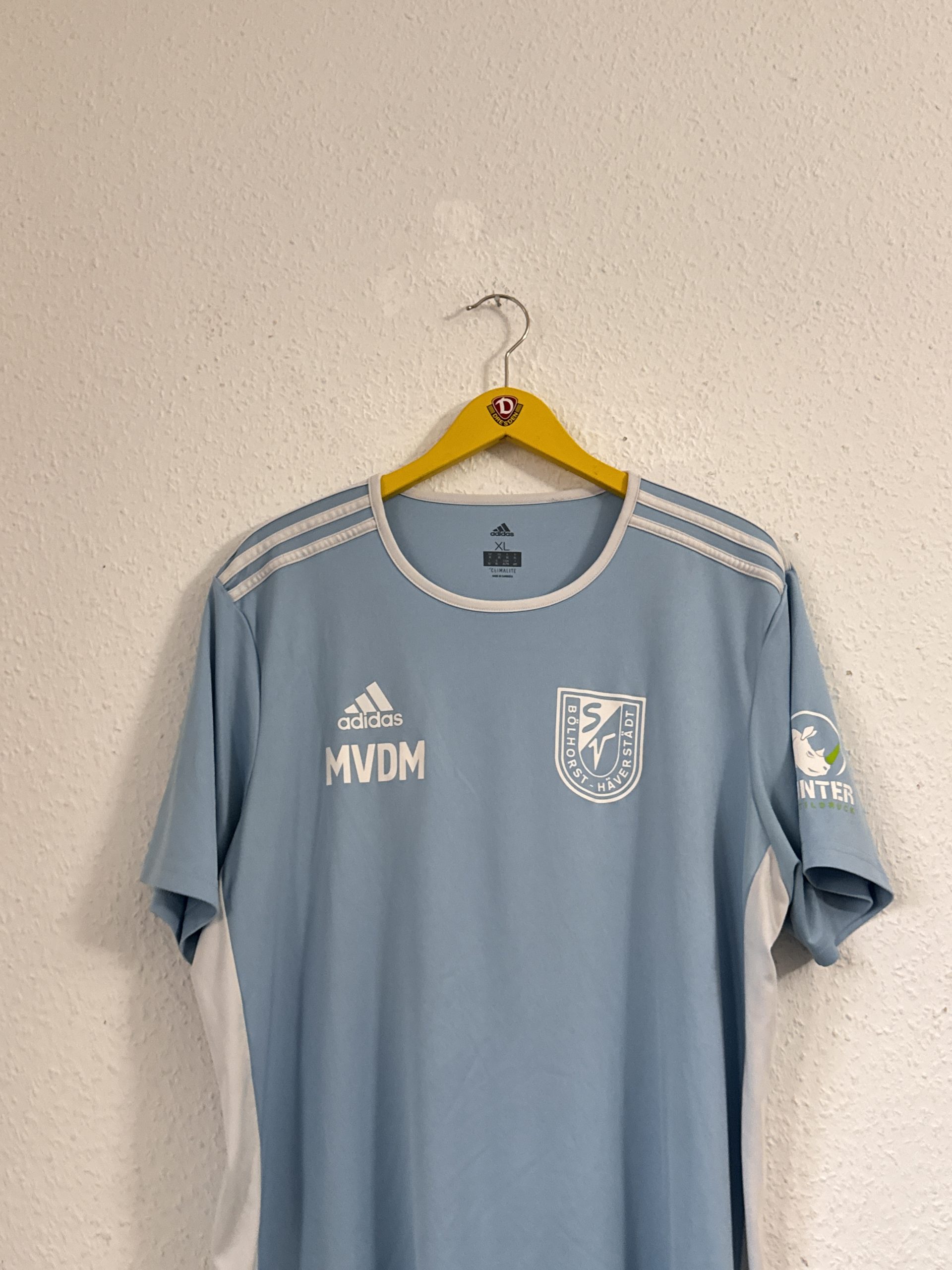 Adidas Light Blue & Beige Sports T-Shirt XL 2830 image 3