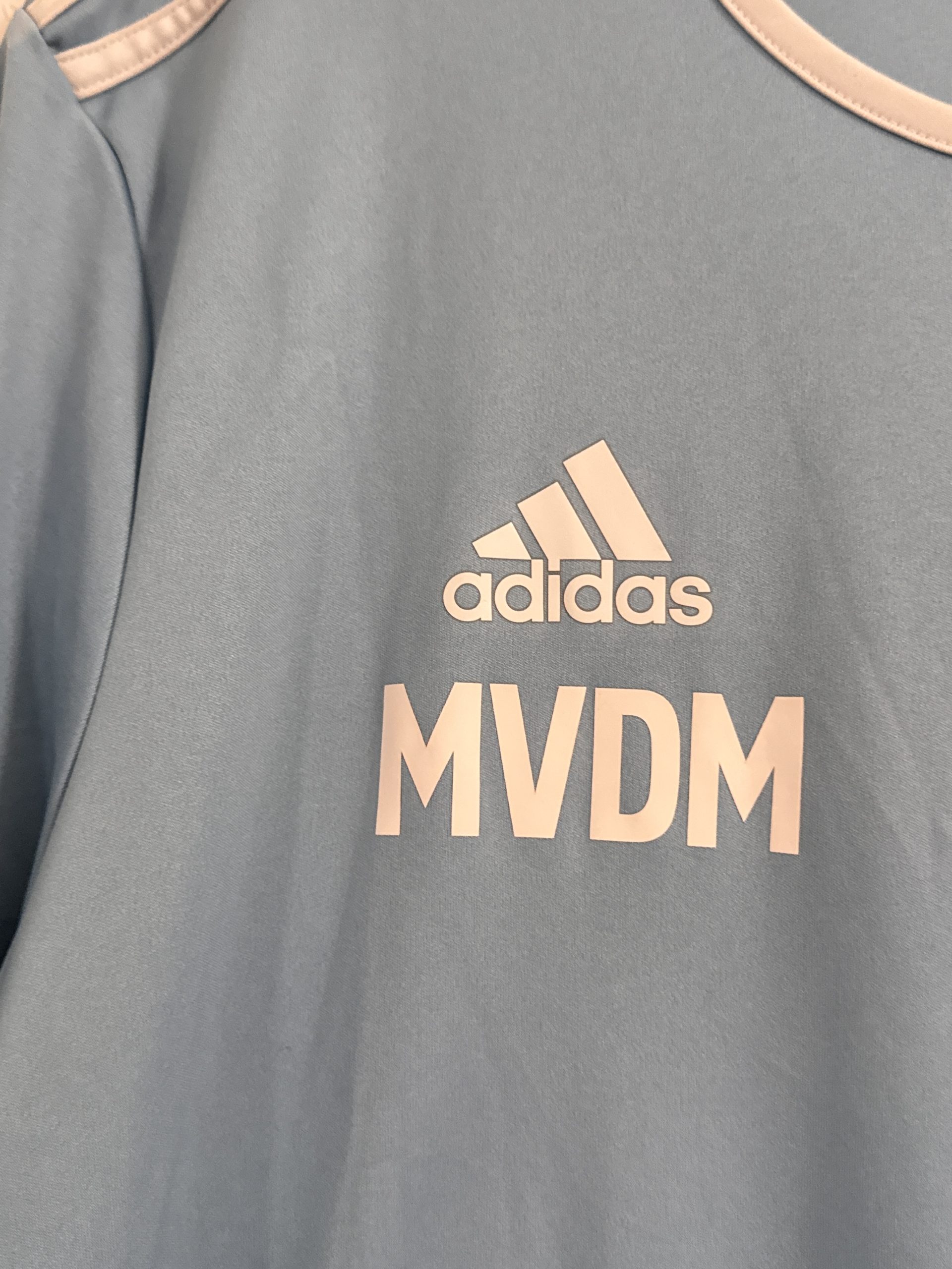 Adidas Light Blue & Beige Sports T-Shirt XL 2830 image 5