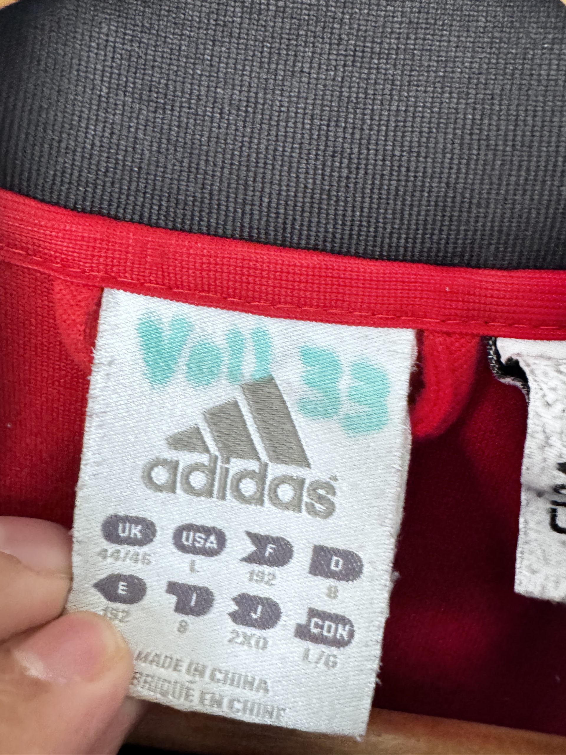 Adidas Red & Black Track Jacket UK L 33 Logo 745 image 5