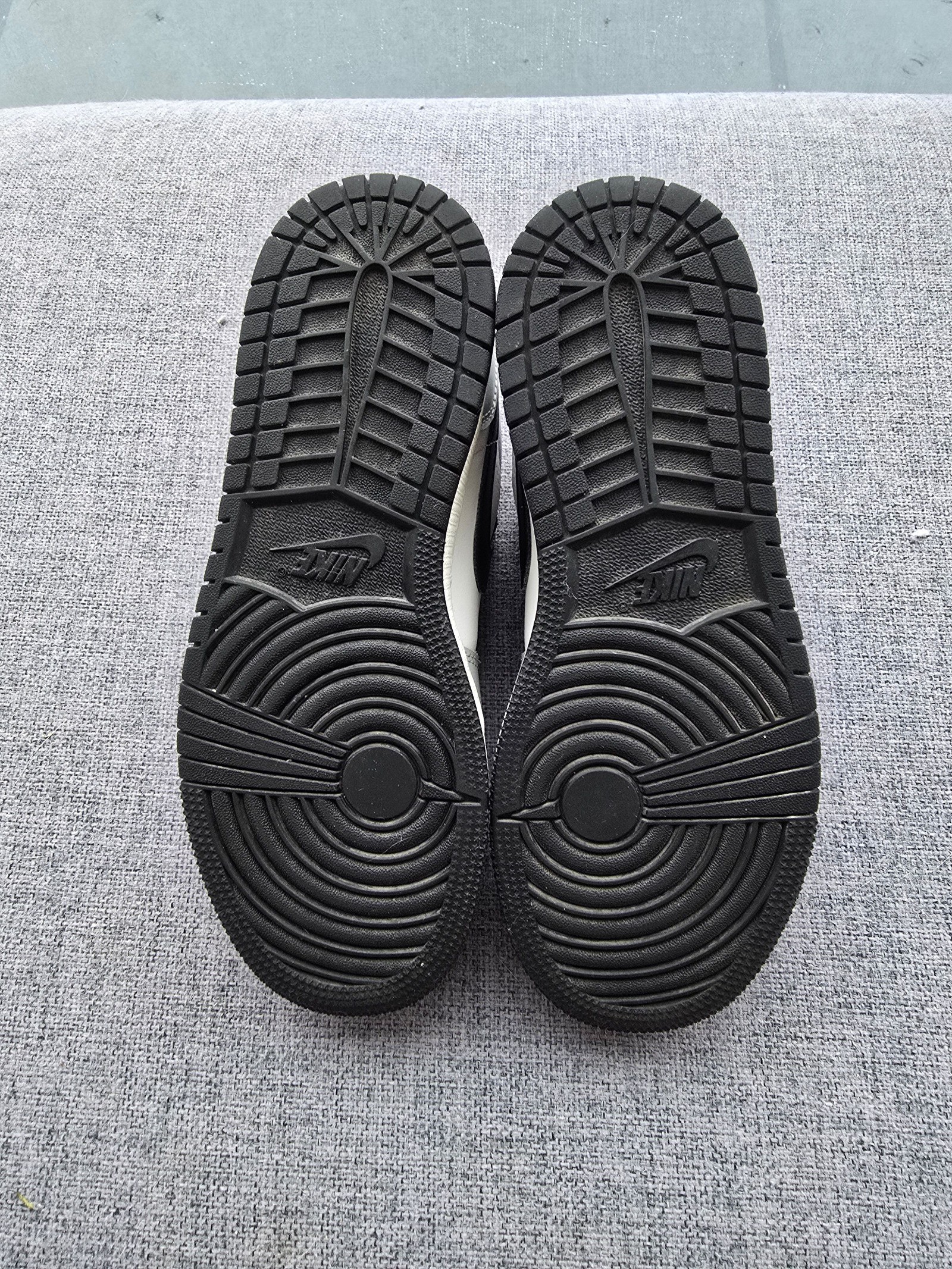 Nike Grey, White & Black Air Jordan 1 Low UK 4.5 Sneakers image 6