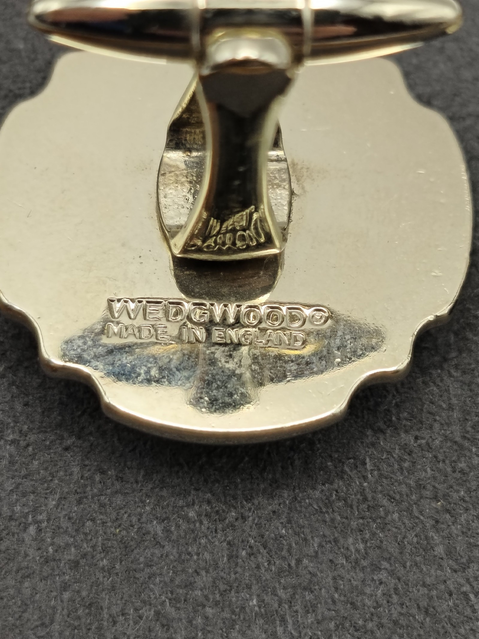 Wedgwood Blue & White Ship Cufflinks & Tie Clip Set Men image 7