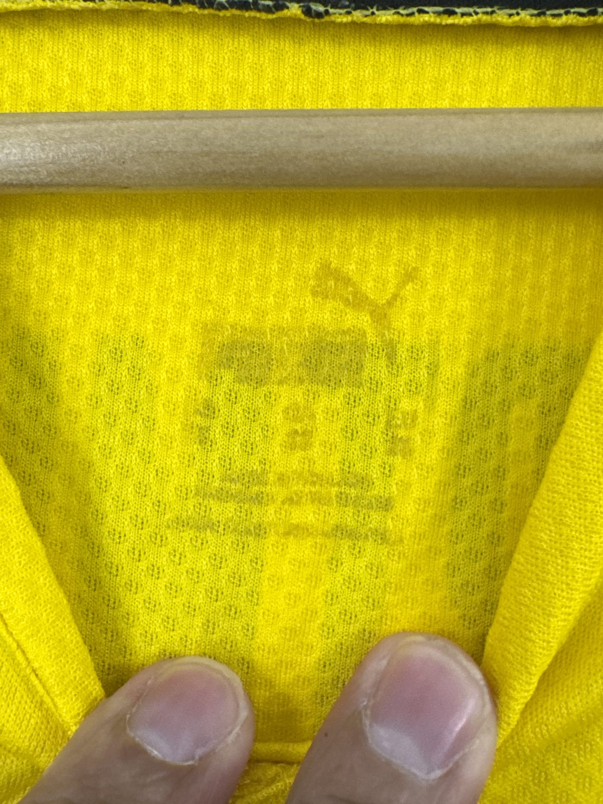 Puma Yellow Borussia Dortmund Football Shirt DryCell Authentic Licensed M 1272 image 8