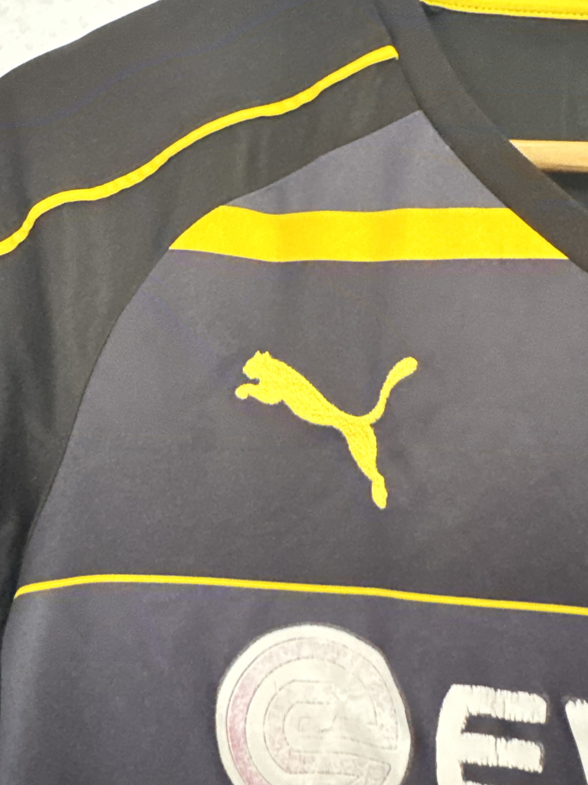 Puma Black & Yellow Borussia Dortmund Football Shirt M 1393 image 6
