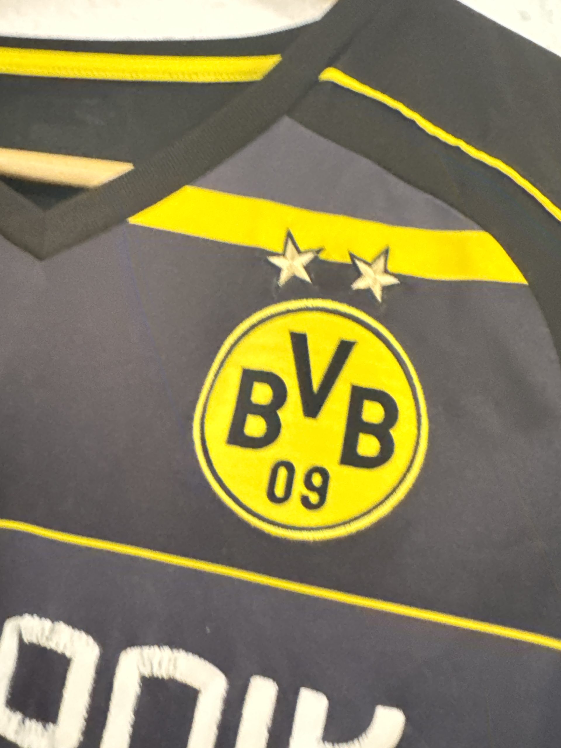 Puma Black & Yellow Borussia Dortmund Football Shirt M 1393 image 10