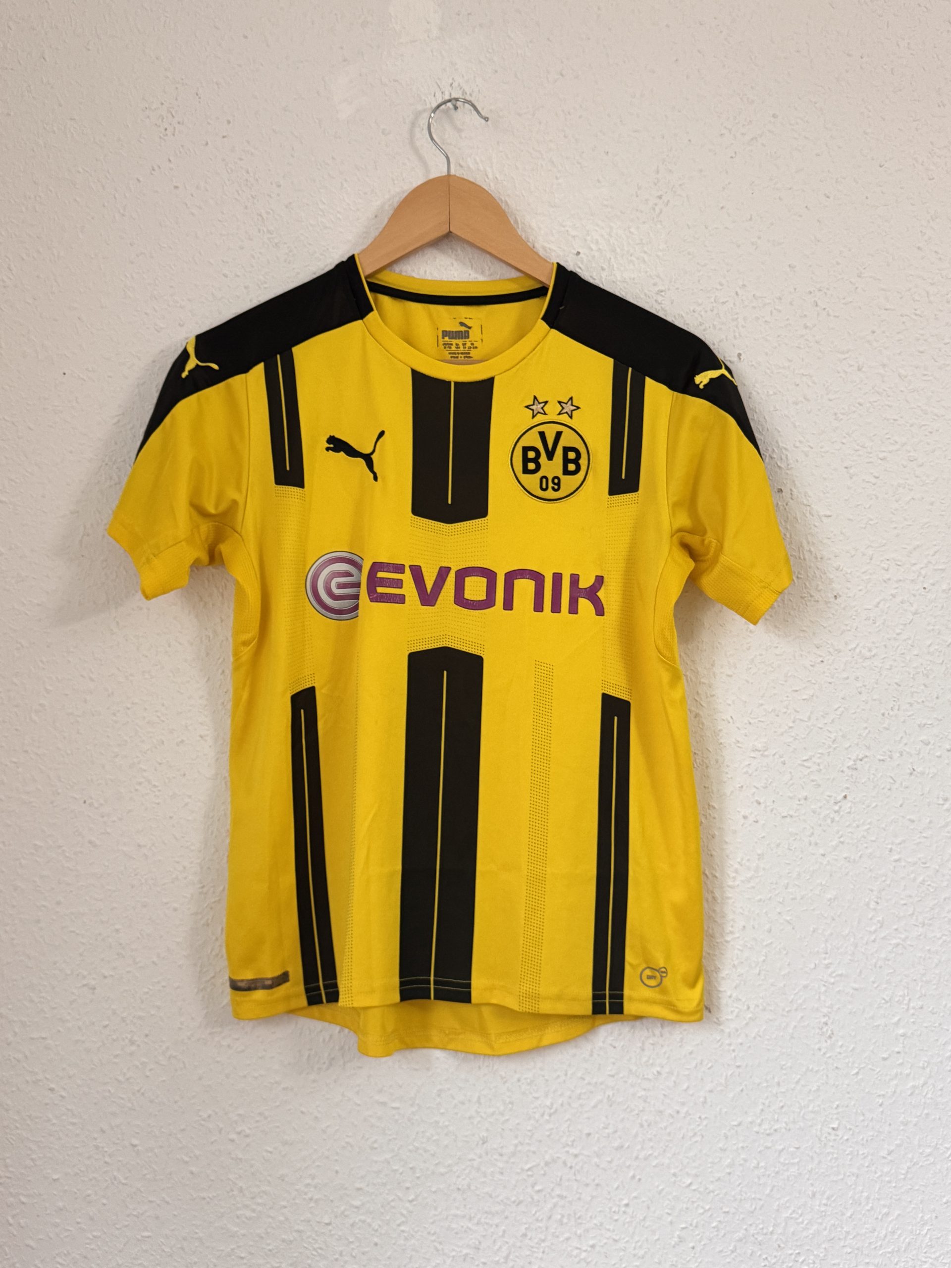 Puma Yellow & Black Borussia Dortmund Football Shirt XL 1355
