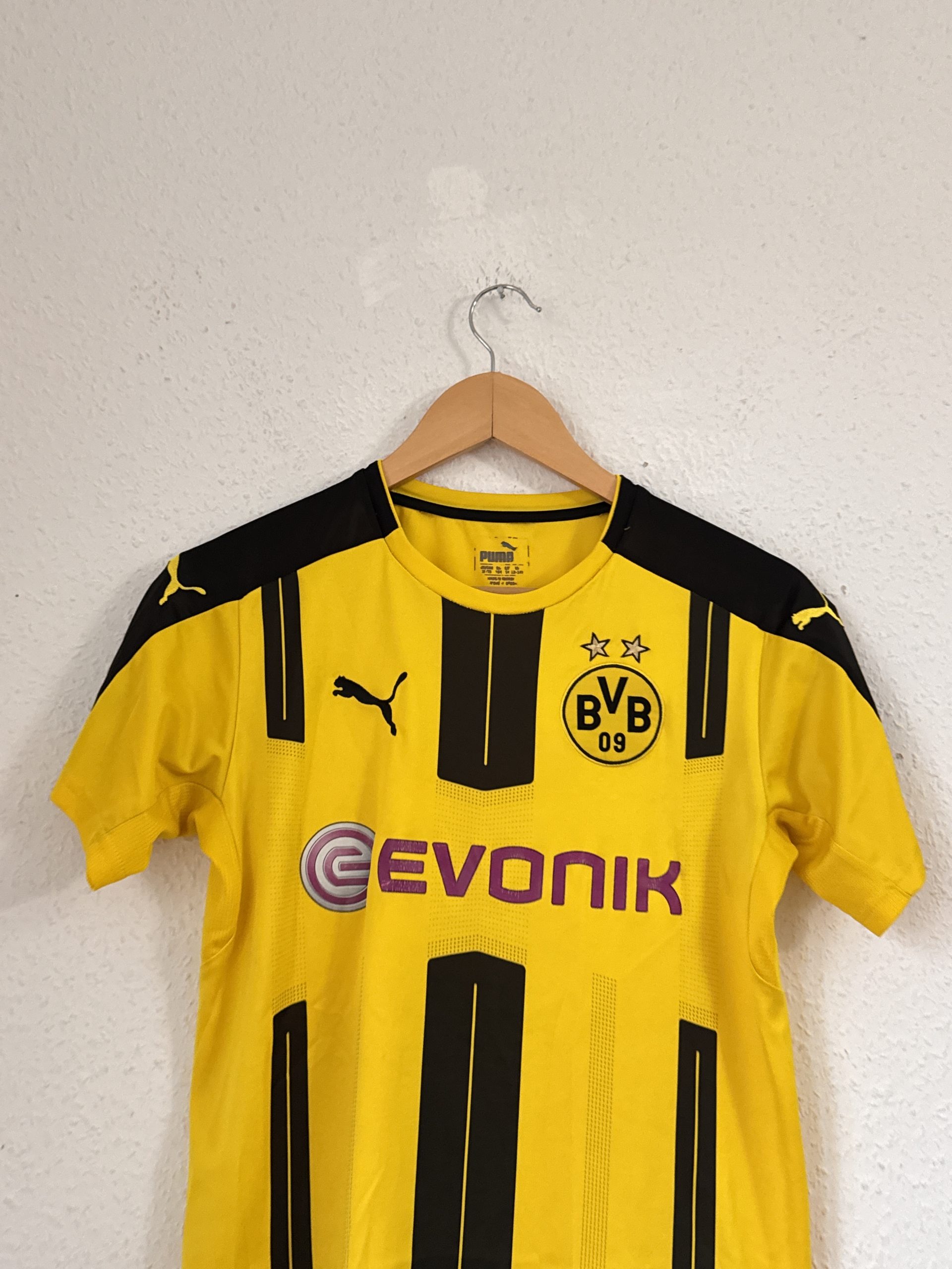 Puma Yellow & Black Borussia Dortmund Football Shirt XL 1355 image 2