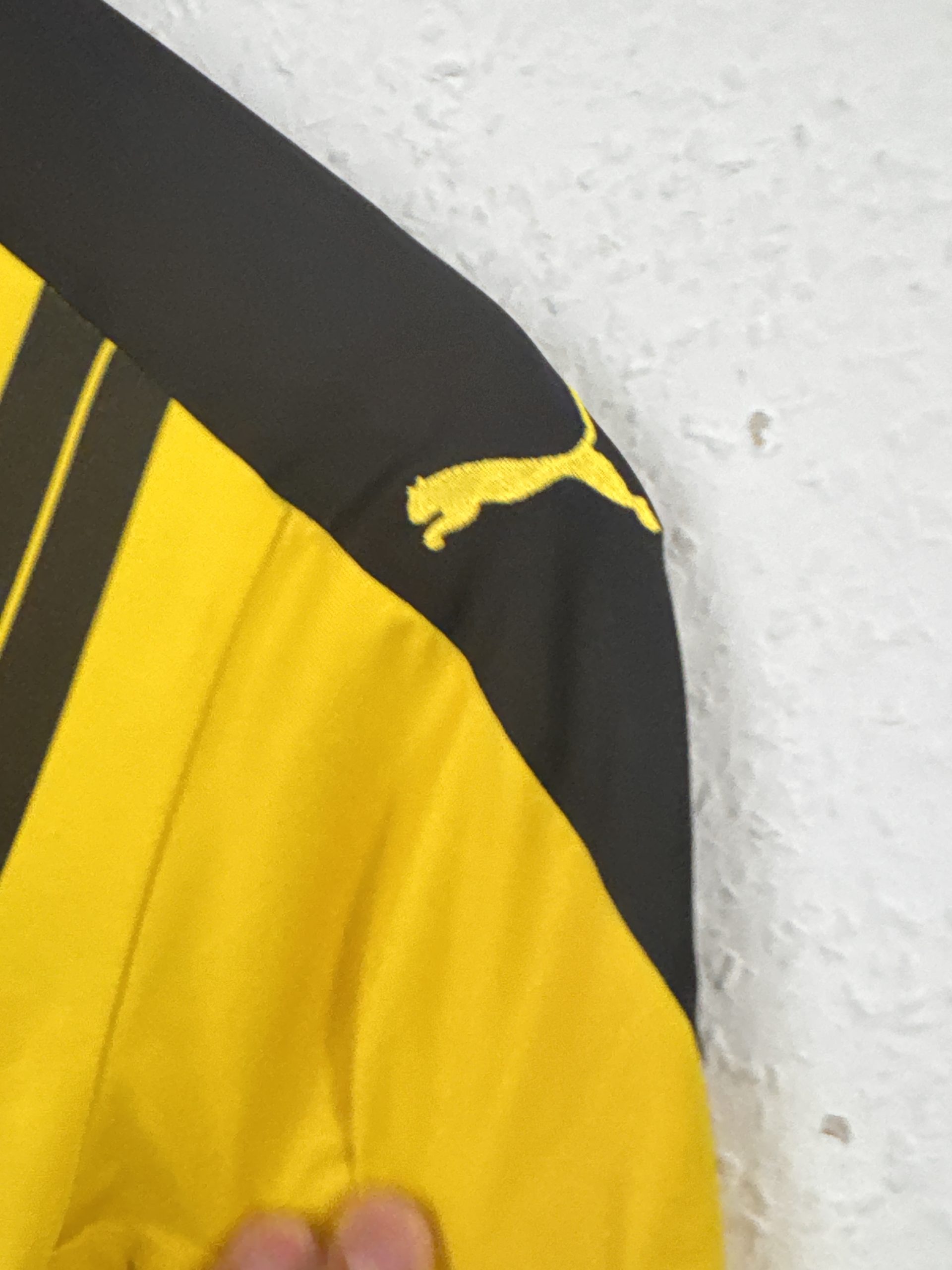 Puma Yellow & Black Borussia Dortmund Football Shirt XL 1355 image 10