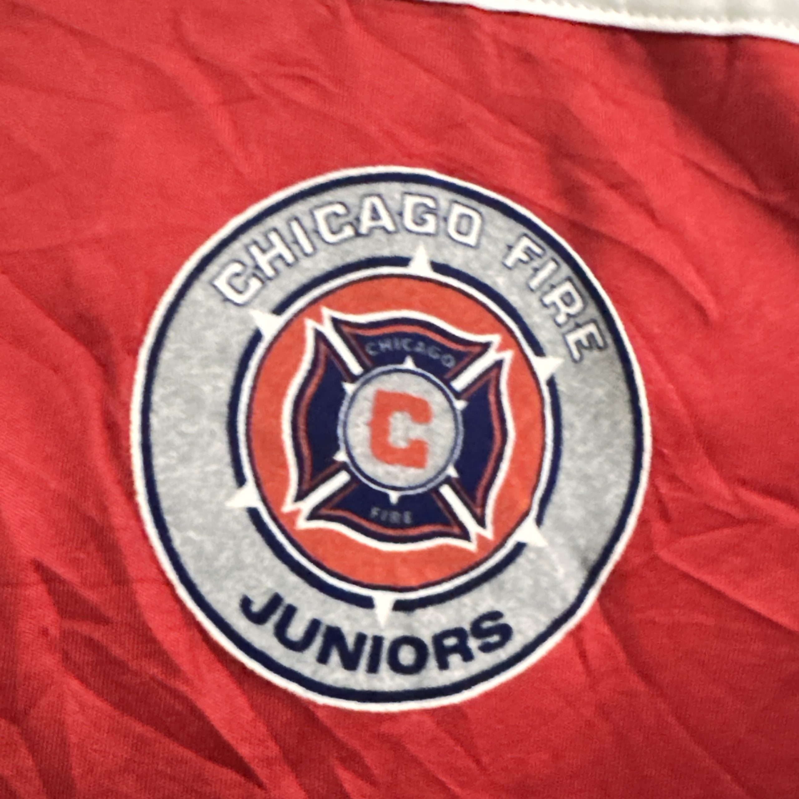 Adidas Red & White Chicago Fire Juniors Soccer Jersey Small 2791 image 3