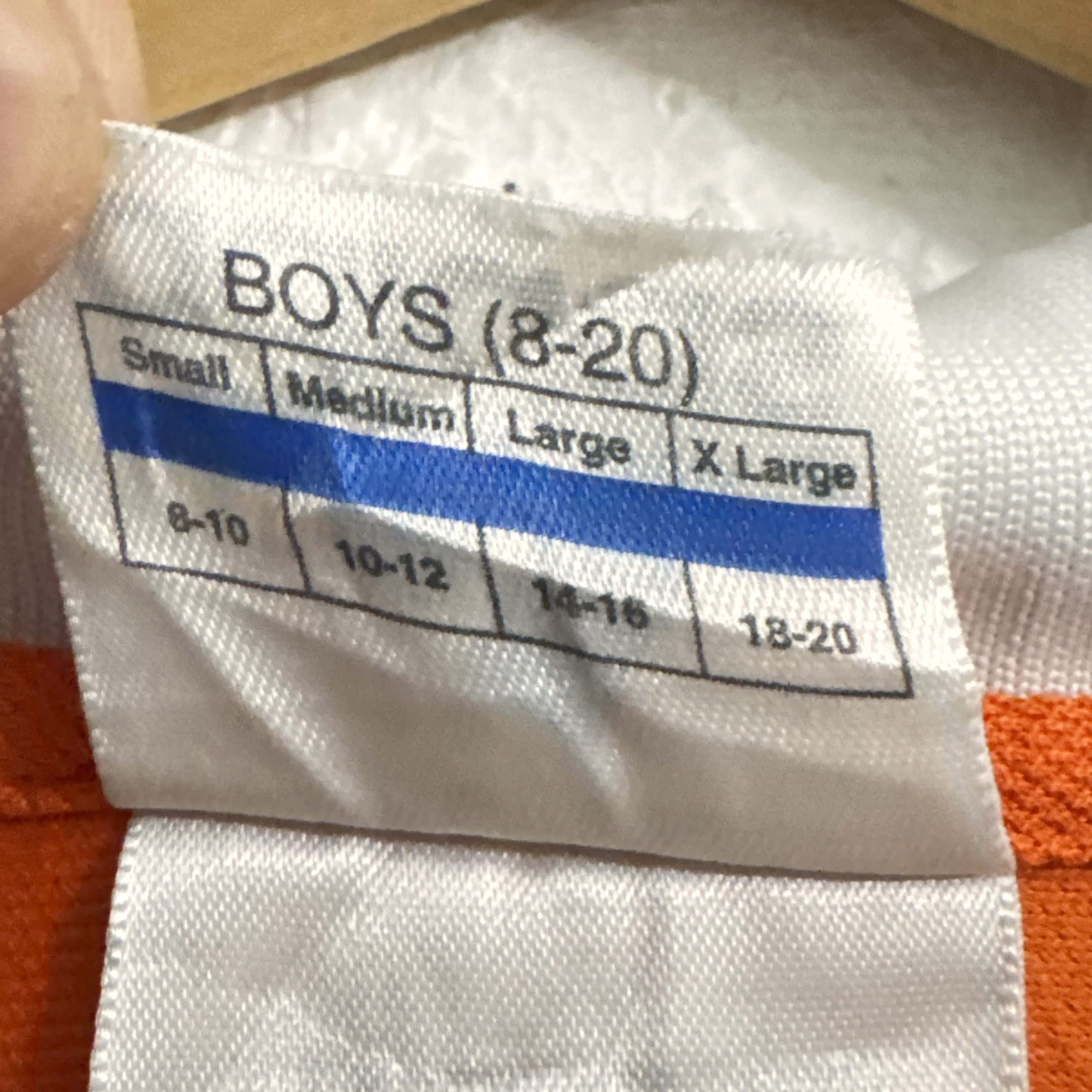 Adidas Orange & White Soccer Jersey Youth Size Medium 2790 image 7