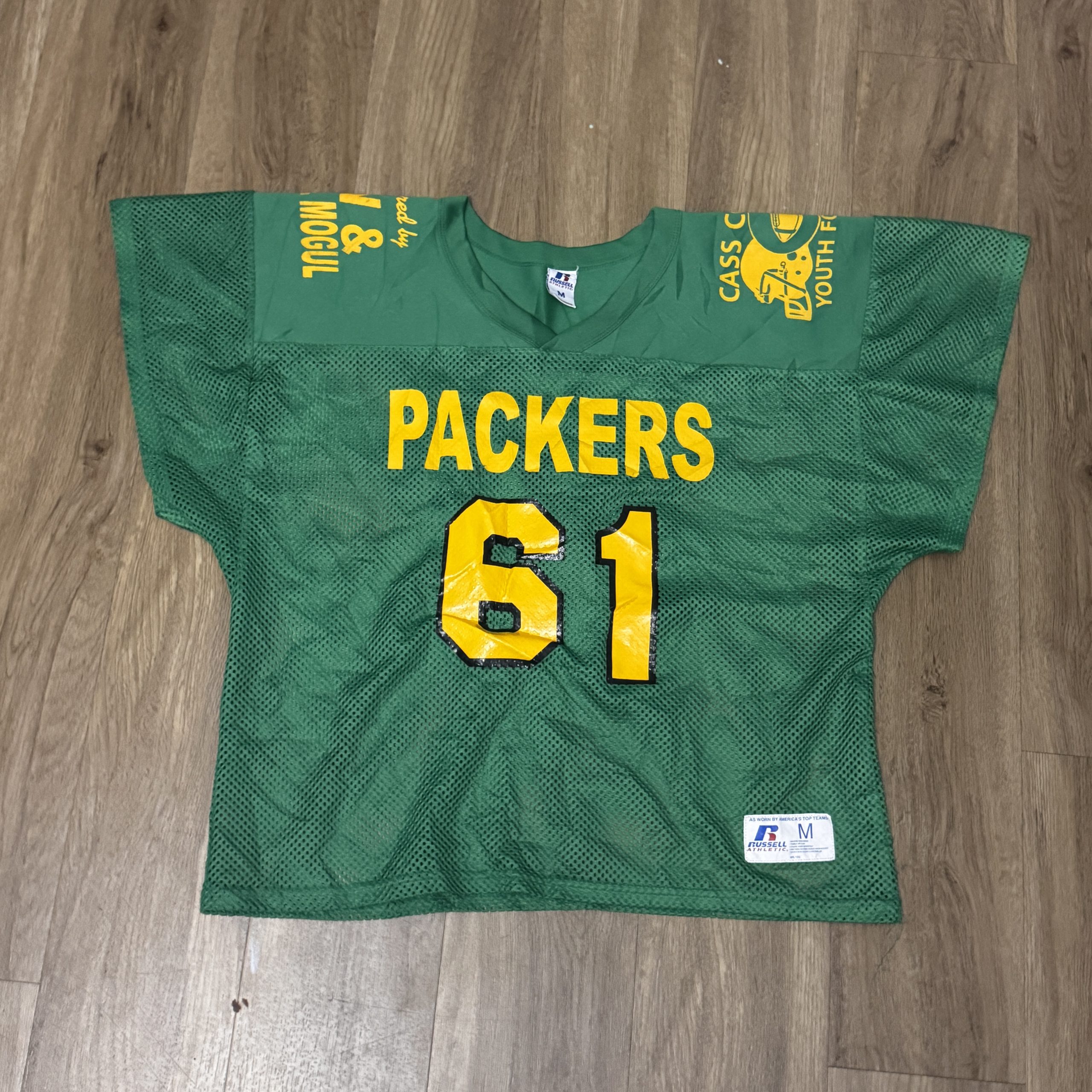 Russell Athletic Green & Yellow Packers Football Jersey M 2693 image 5