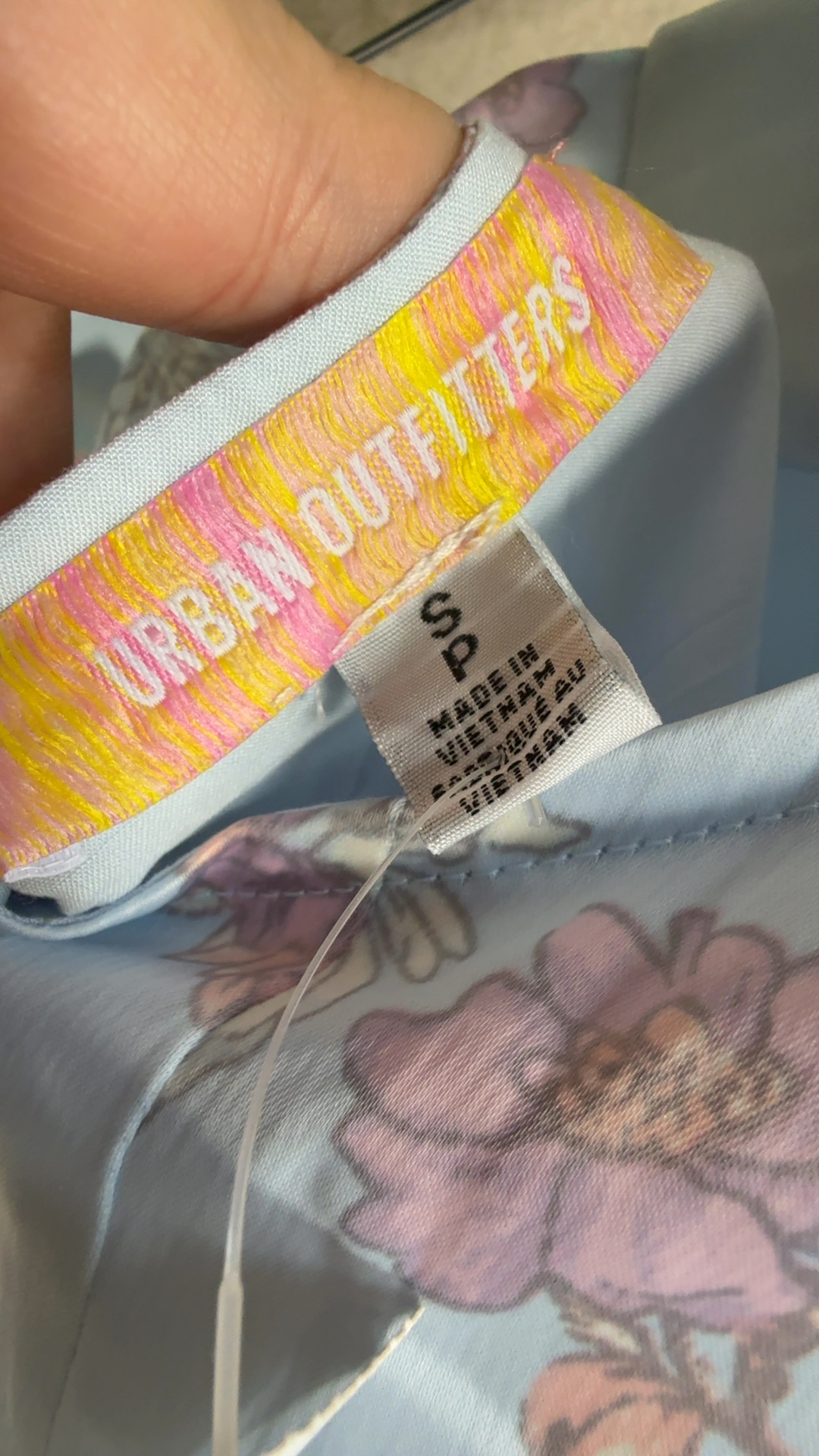 Urban Outfitters Blue Floral Fairycore Mini Dress UK Small Summer Occasion image 3