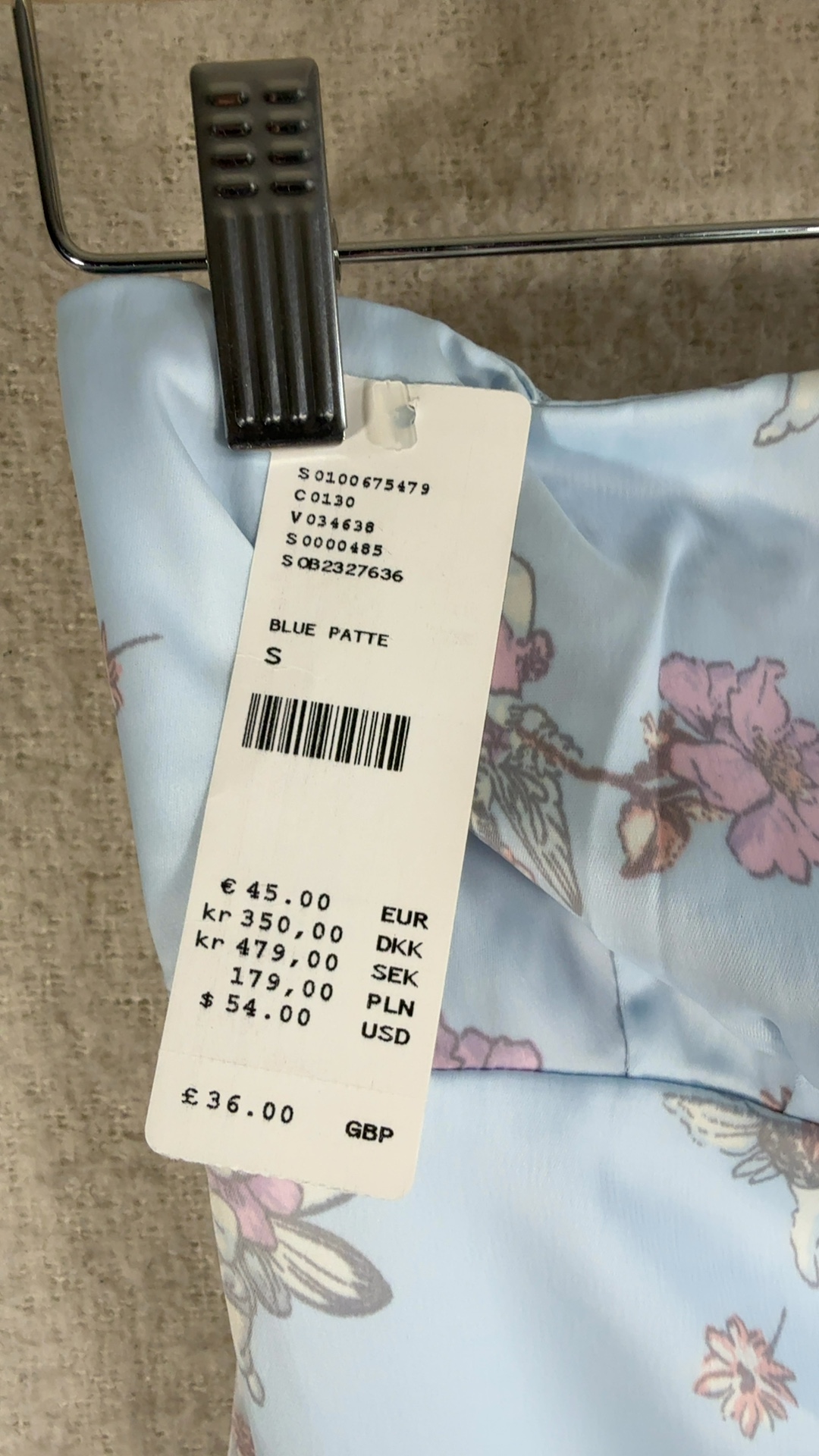 Urban Outfitters Blue Floral Fairycore Mini Dress UK Small Summer Occasion image 5