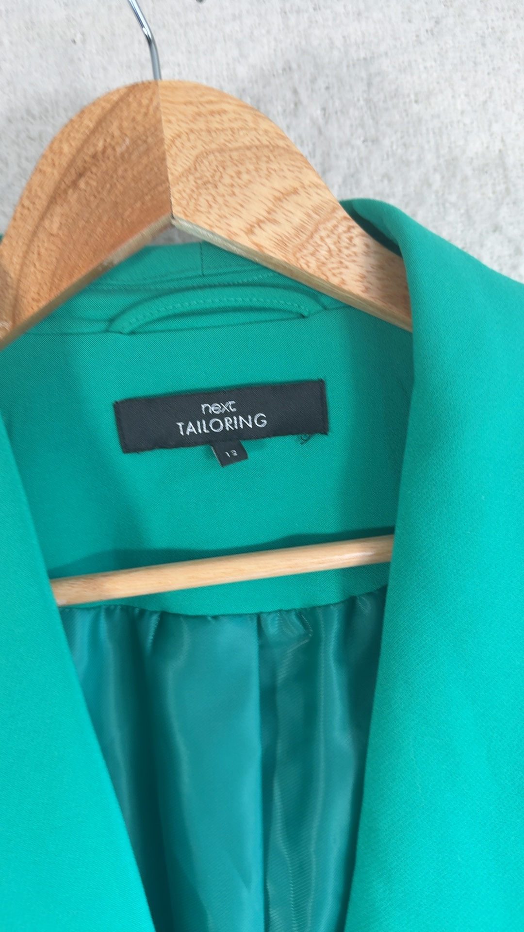 Next Green Tailored Blazer Jacket UK 12 Stylish Formal Office Wear image 2