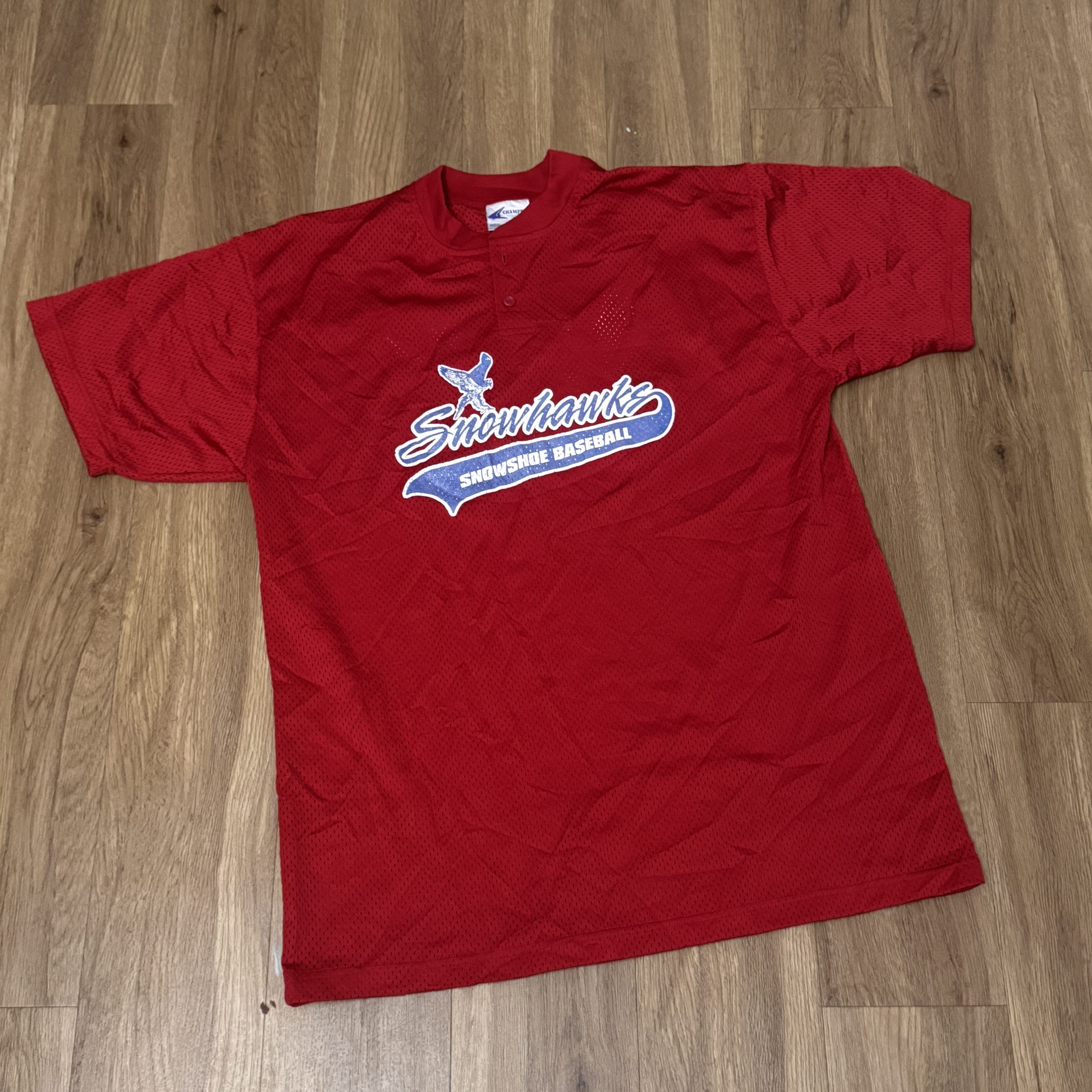 Champro Sports Red Snowhawks Baseball Jersey Adult Large 2691
