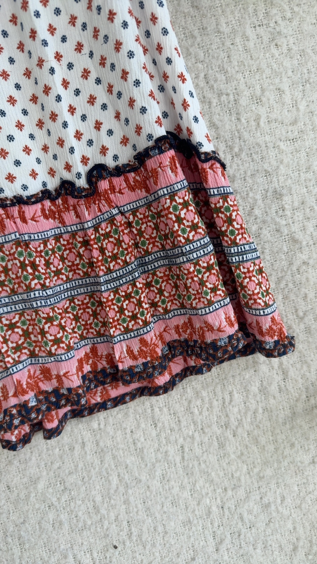 Patrons of Peace Floral Print Sleeveless Top UK Large Rayon Boho Style image 5