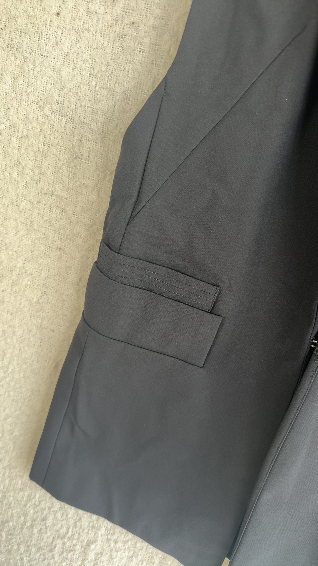 Zara Basic Black Sleeveless Blazer Waistcoat Medium Classic Formal Style UK M image 5