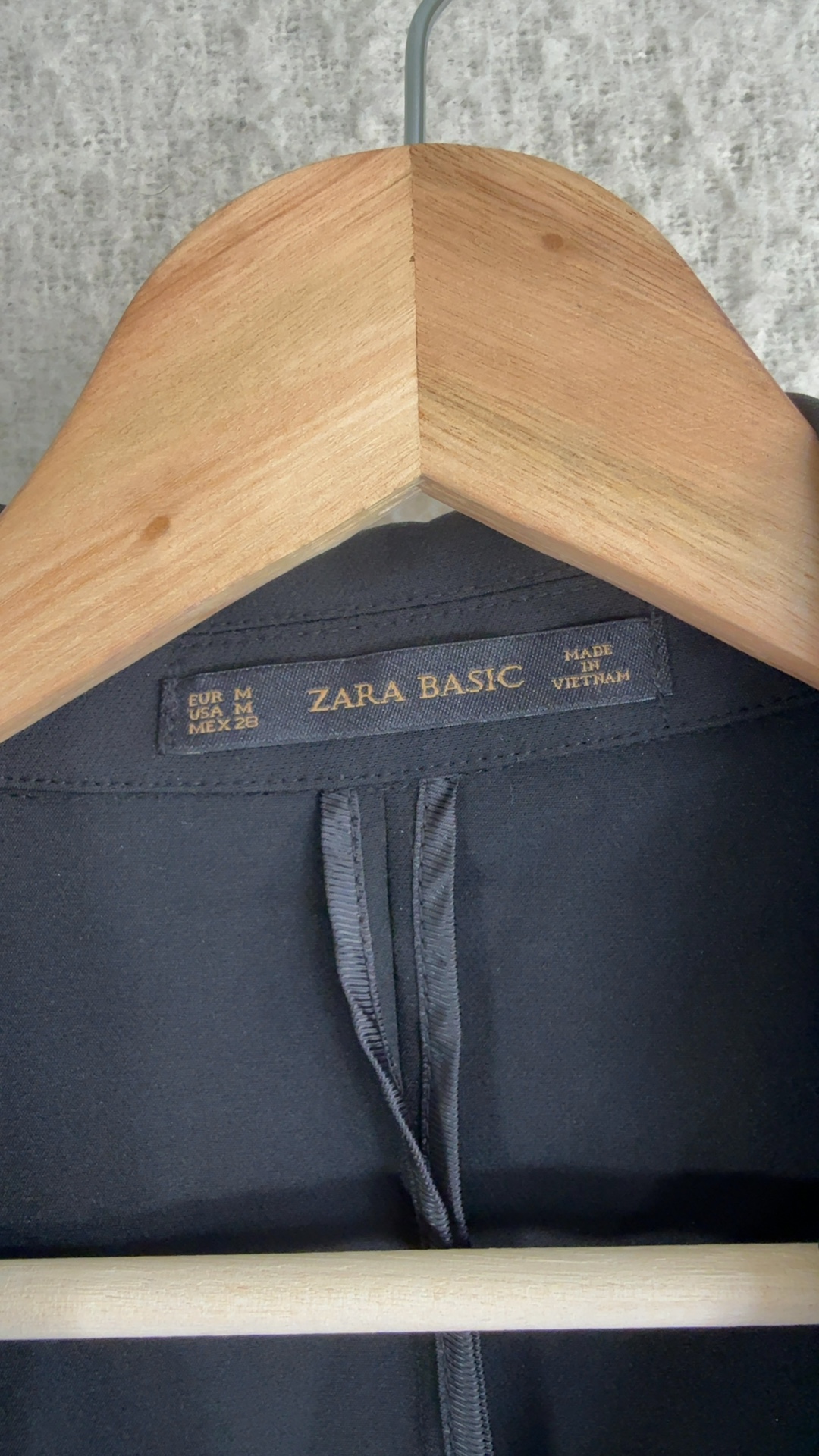 Zara Basic Black Sleeveless Blazer Waistcoat Medium Classic Formal Style UK M image 2