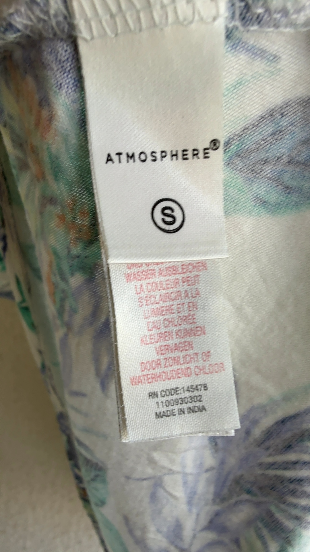 Atmosphere Multi Leaf Print Cami Top Small Summer Casual Chic image 6