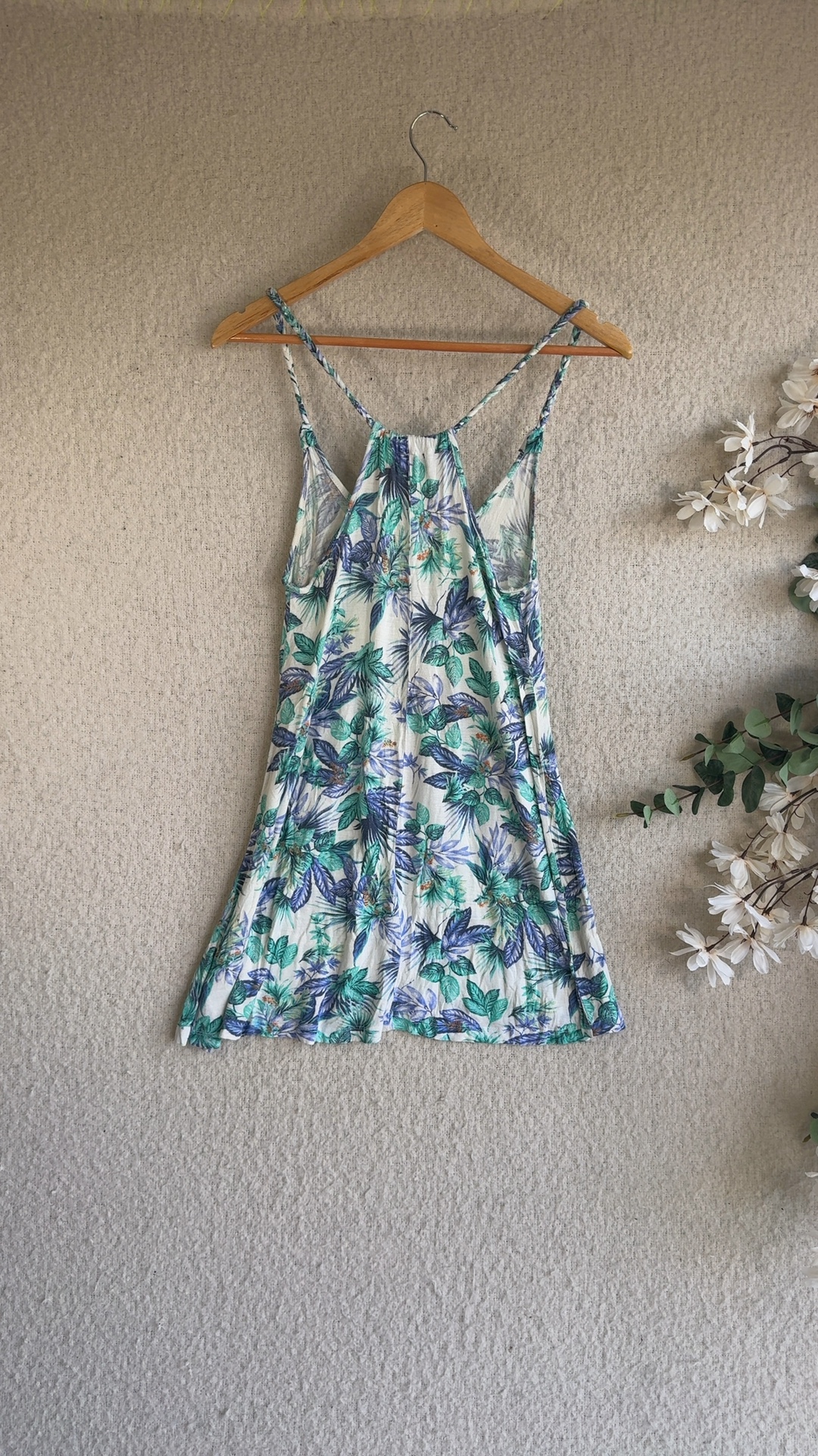 Atmosphere Multi Leaf Print Cami Top Small Summer Casual Chic image 4