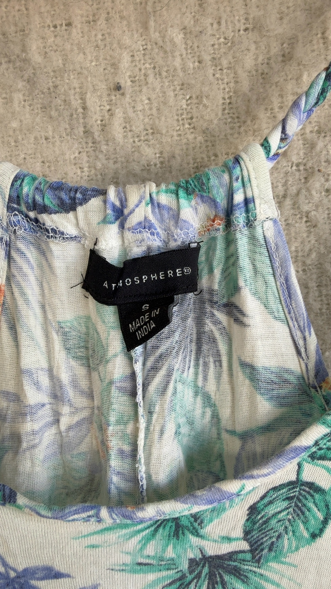 Atmosphere Multi Leaf Print Cami Top Small Summer Casual Chic image 2