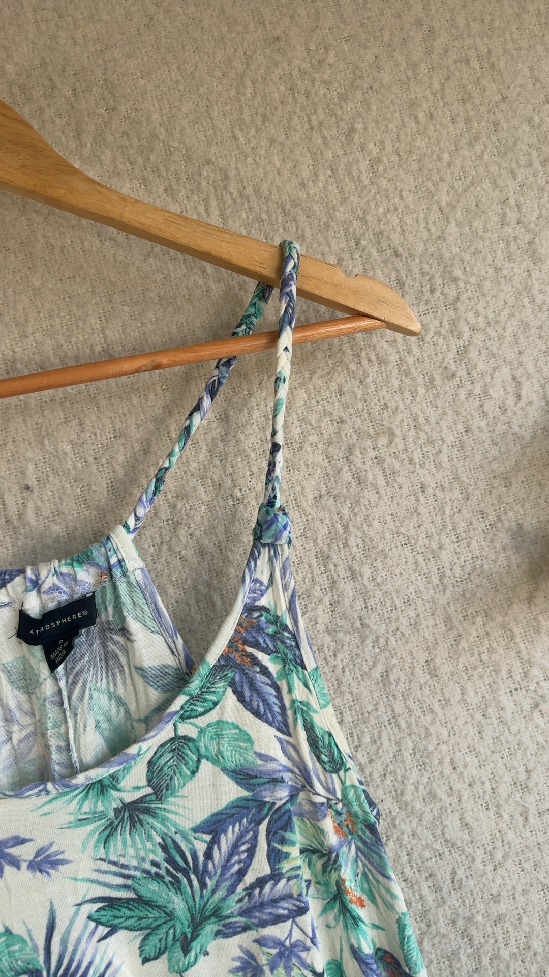 Atmosphere Multi Leaf Print Cami Top Small Summer Casual Chic image 3