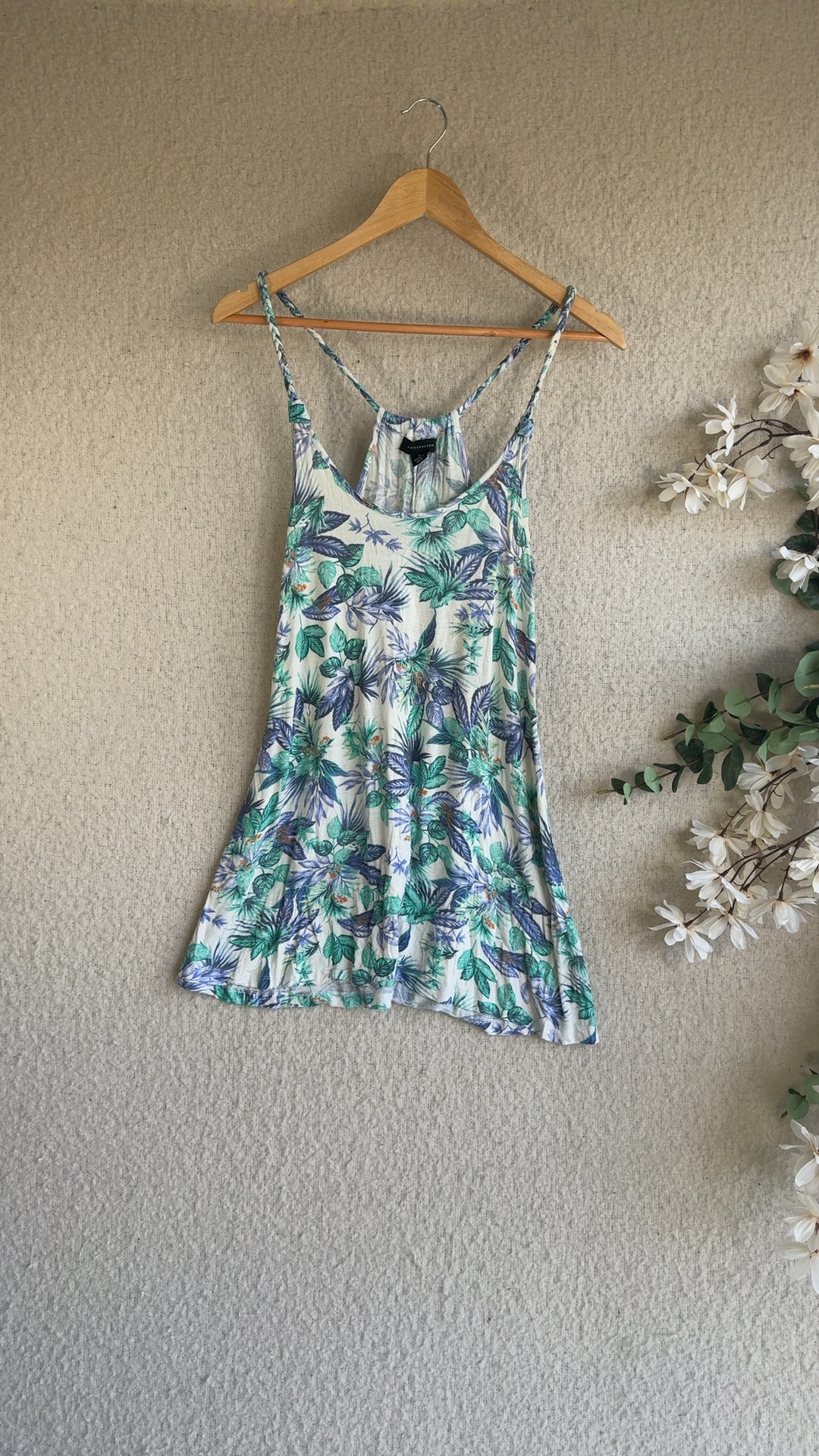 Atmosphere Multi Leaf Print Cami Top Small Summer Casual Chic