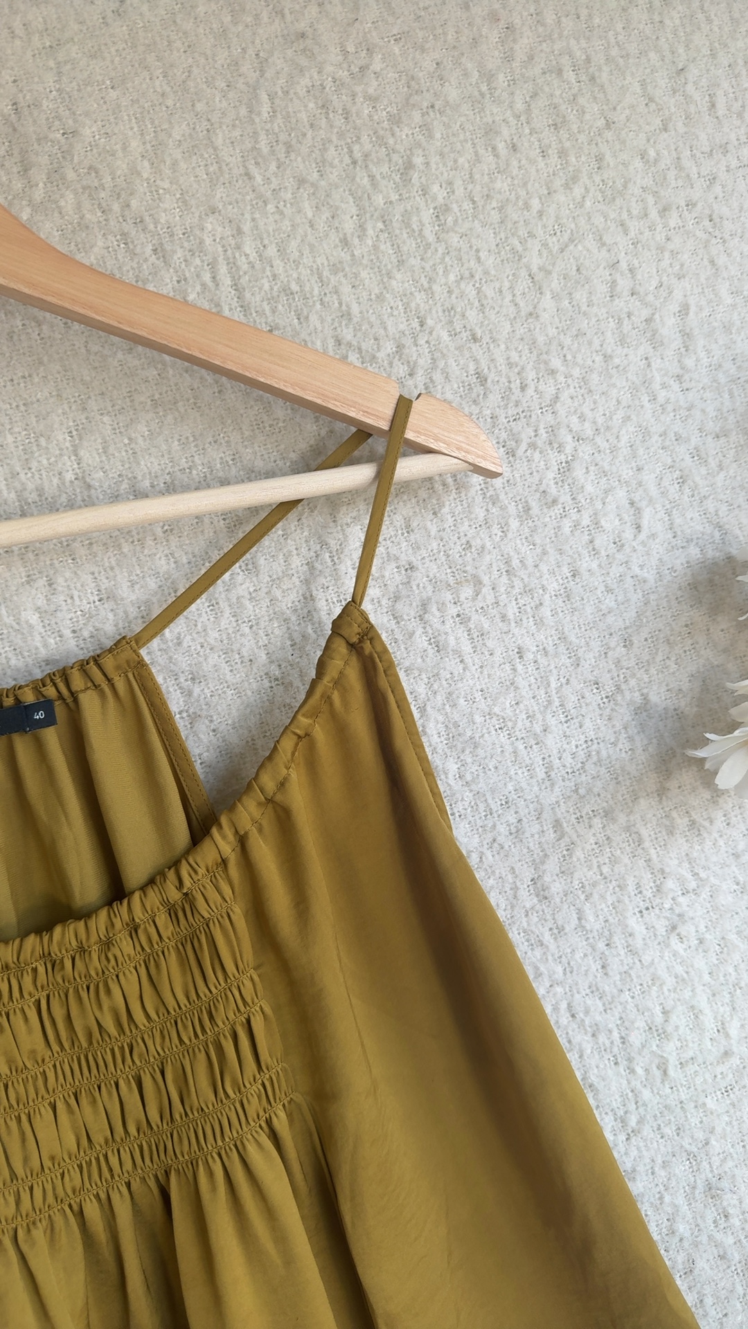 Monoprix Femme Mustard Yellow Cami Top UK 12 Relaxed Fit Summer Casual image 4