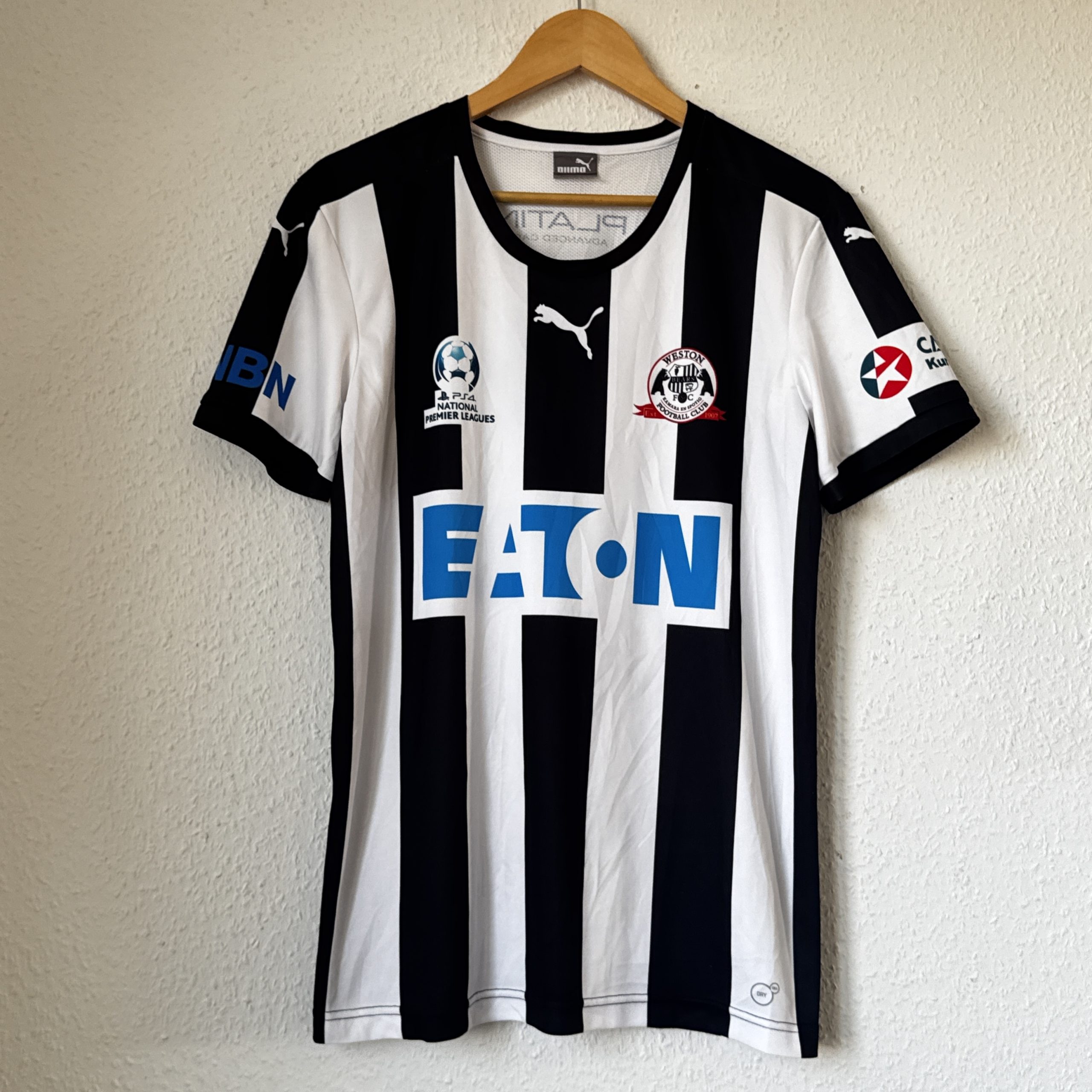 Puma Black & White Weston Bears Football Club Jersey Medium 1971