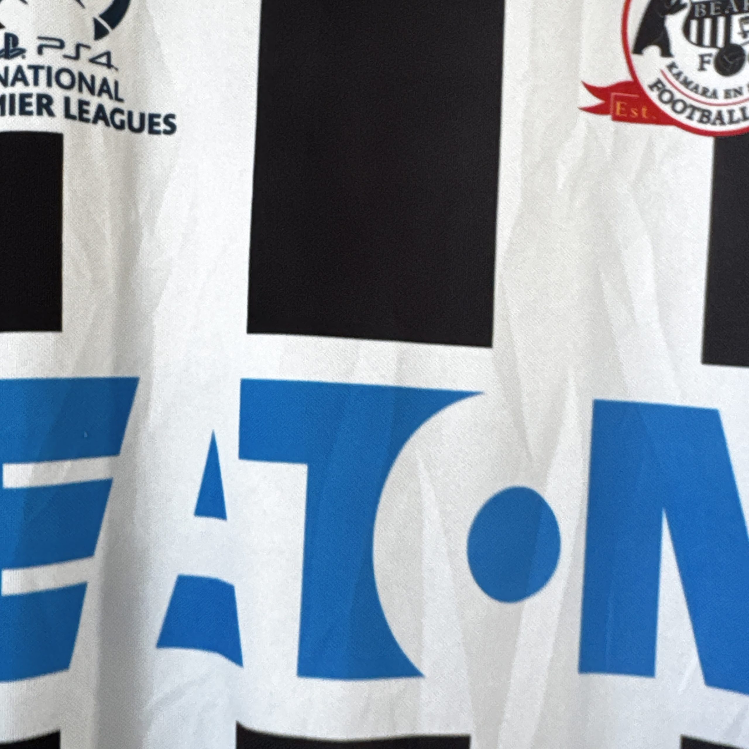Puma Black & White Weston Bears Football Club Jersey Medium 1971 image 7