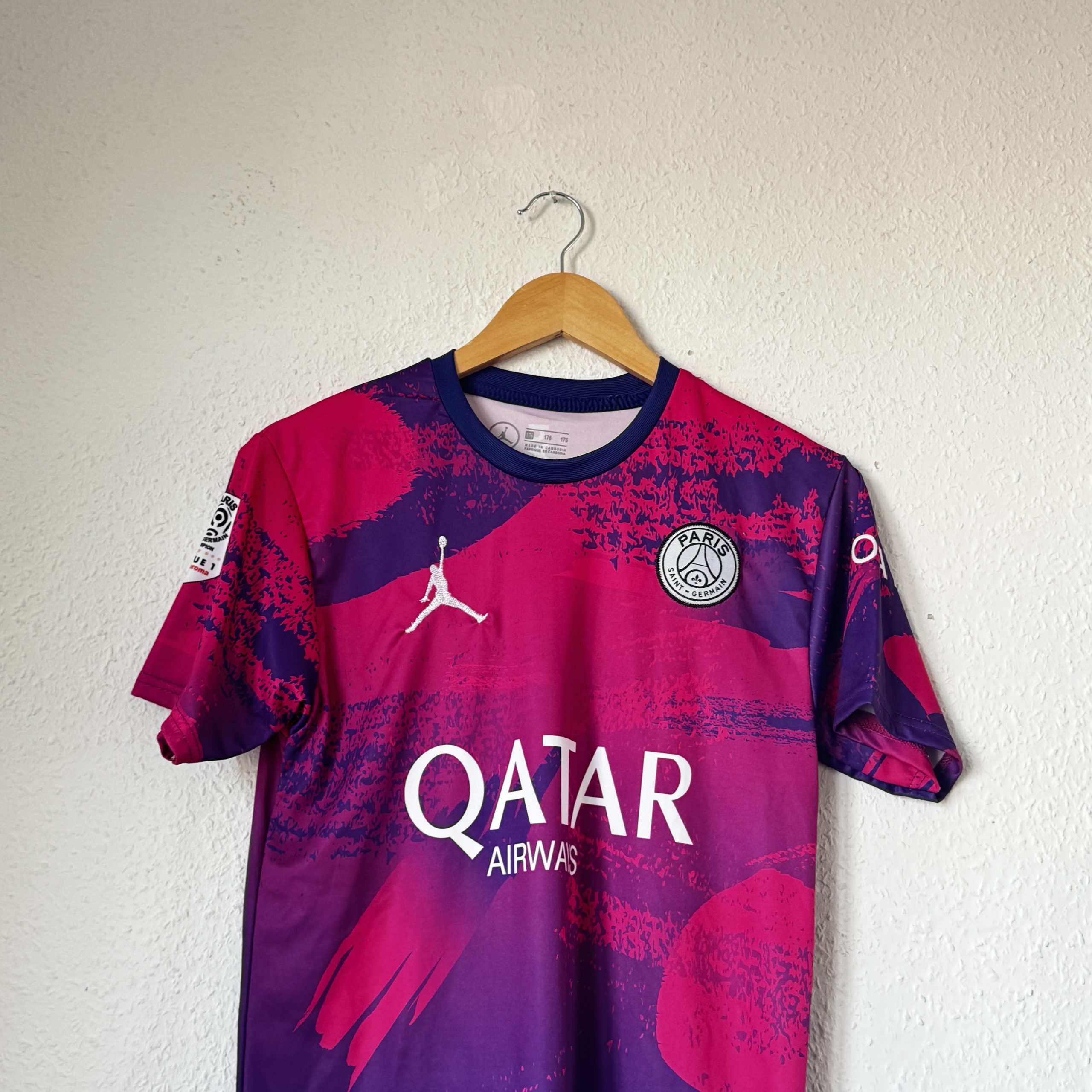 Nike Purple & Pink Paris Saint-Germain Football Shirt M 1968 image 3