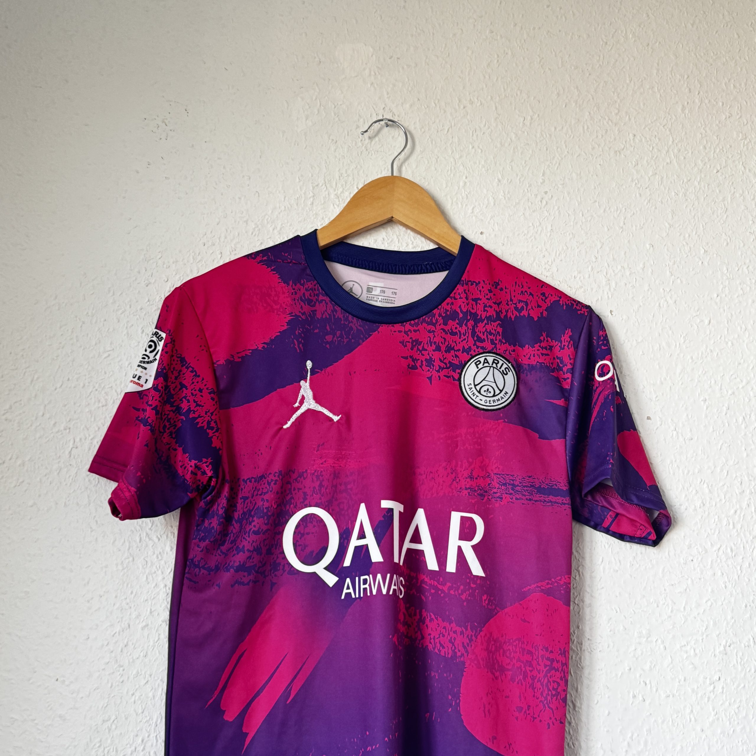 Nike Purple & Pink Paris Saint-Germain Football Shirt M 1968 image 4